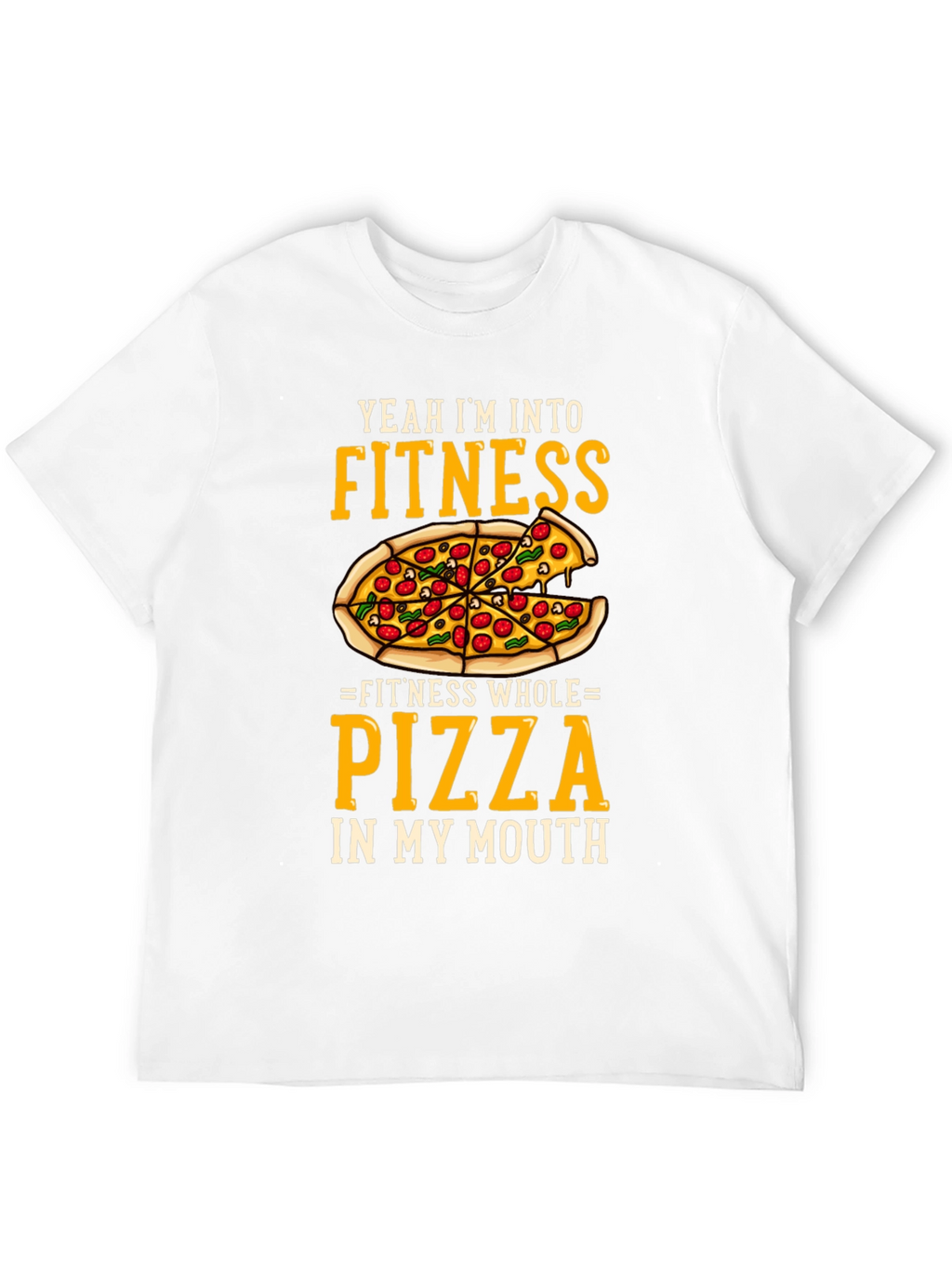 Funny Pizza Fitness T-Shirt
