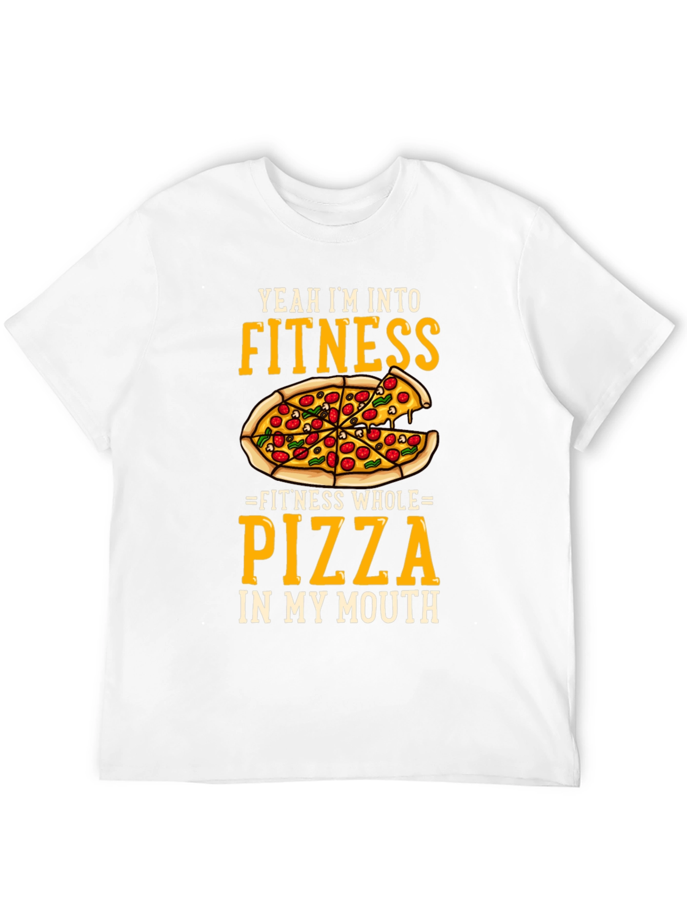 Funny Pizza Fitness T-Shirt