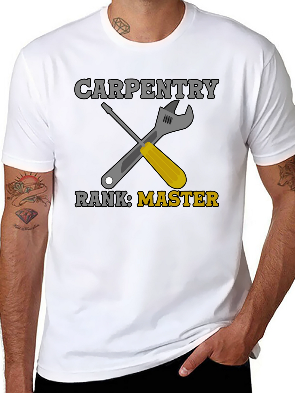 Carpentry Master T-Shirt - Wrench & Screwdriver Design