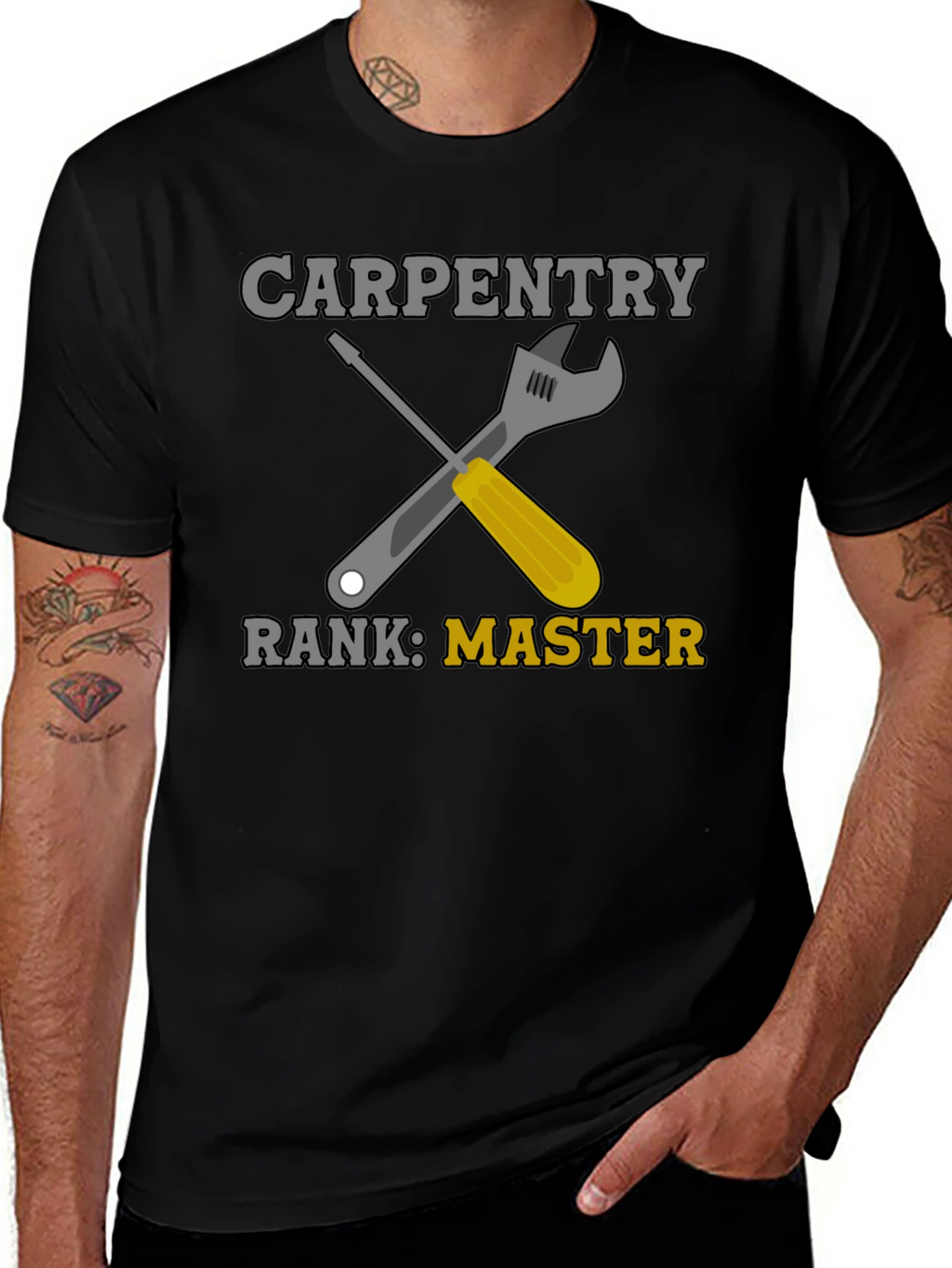 Carpentry Master T-Shirt - Wrench & Screwdriver Design