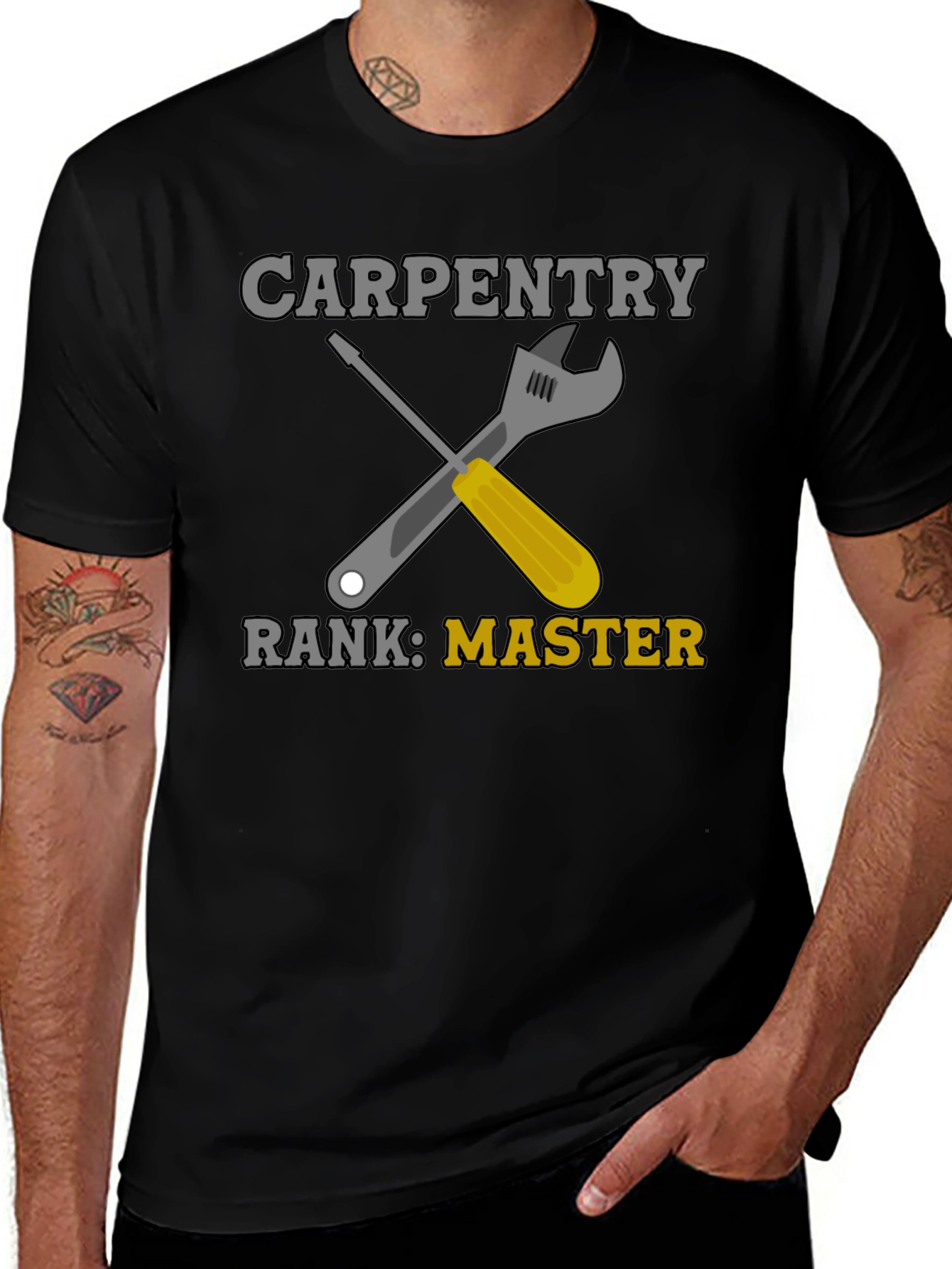 Carpentry Master T-Shirt - Wrench & Screwdriver Design