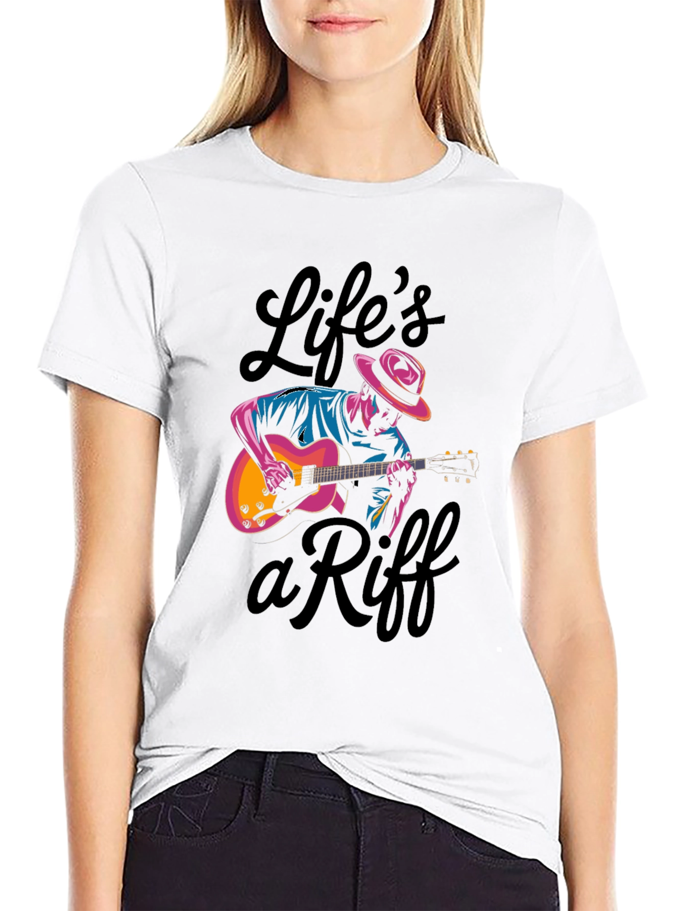 Lifes a Riff T-Shirt - Musician Graphic Tee