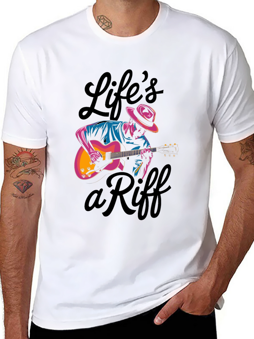 Lifes a Riff T-Shirt - Musician Graphic Tee