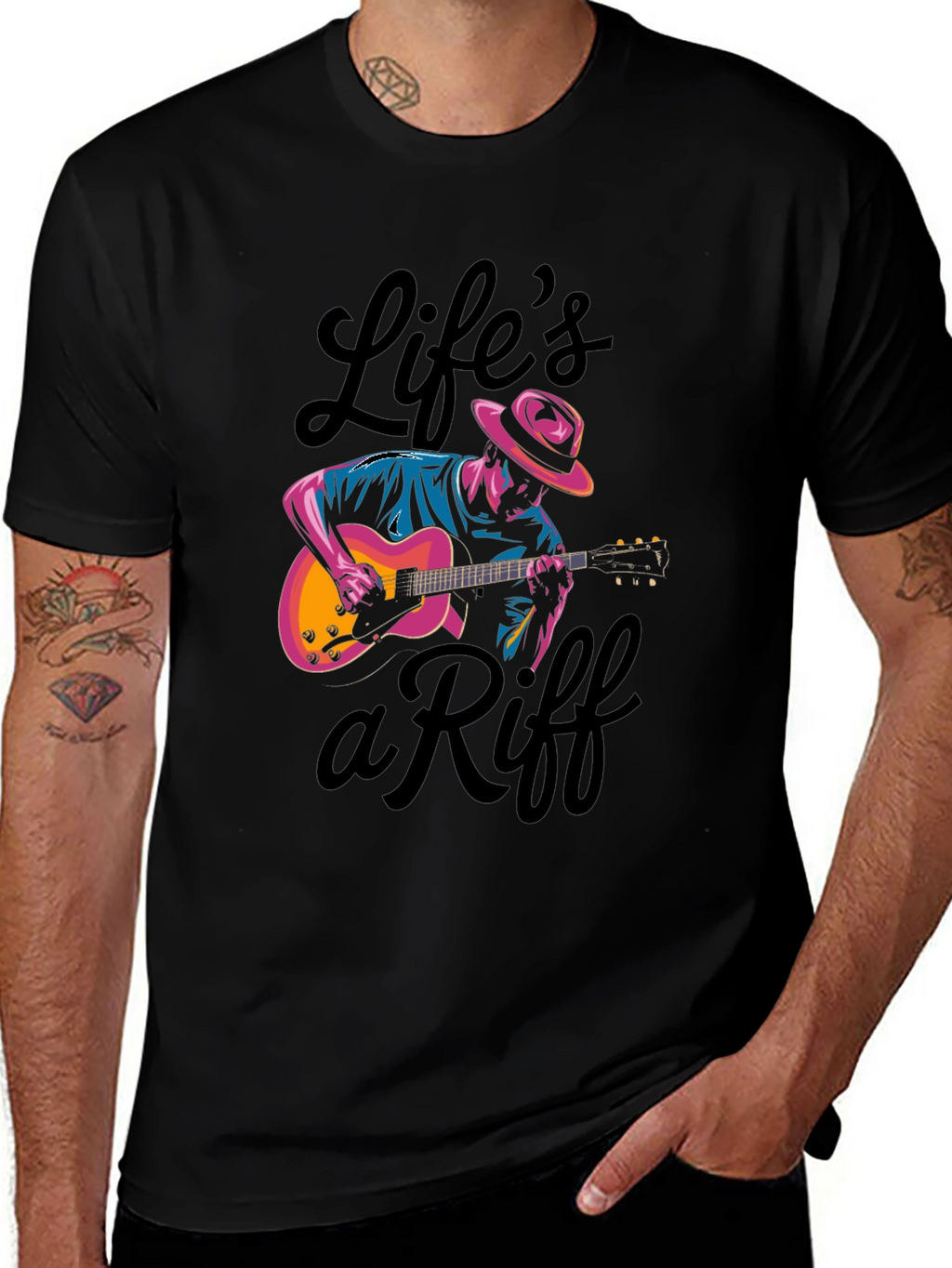 Lifes a Riff T-Shirt - Musician Graphic Tee