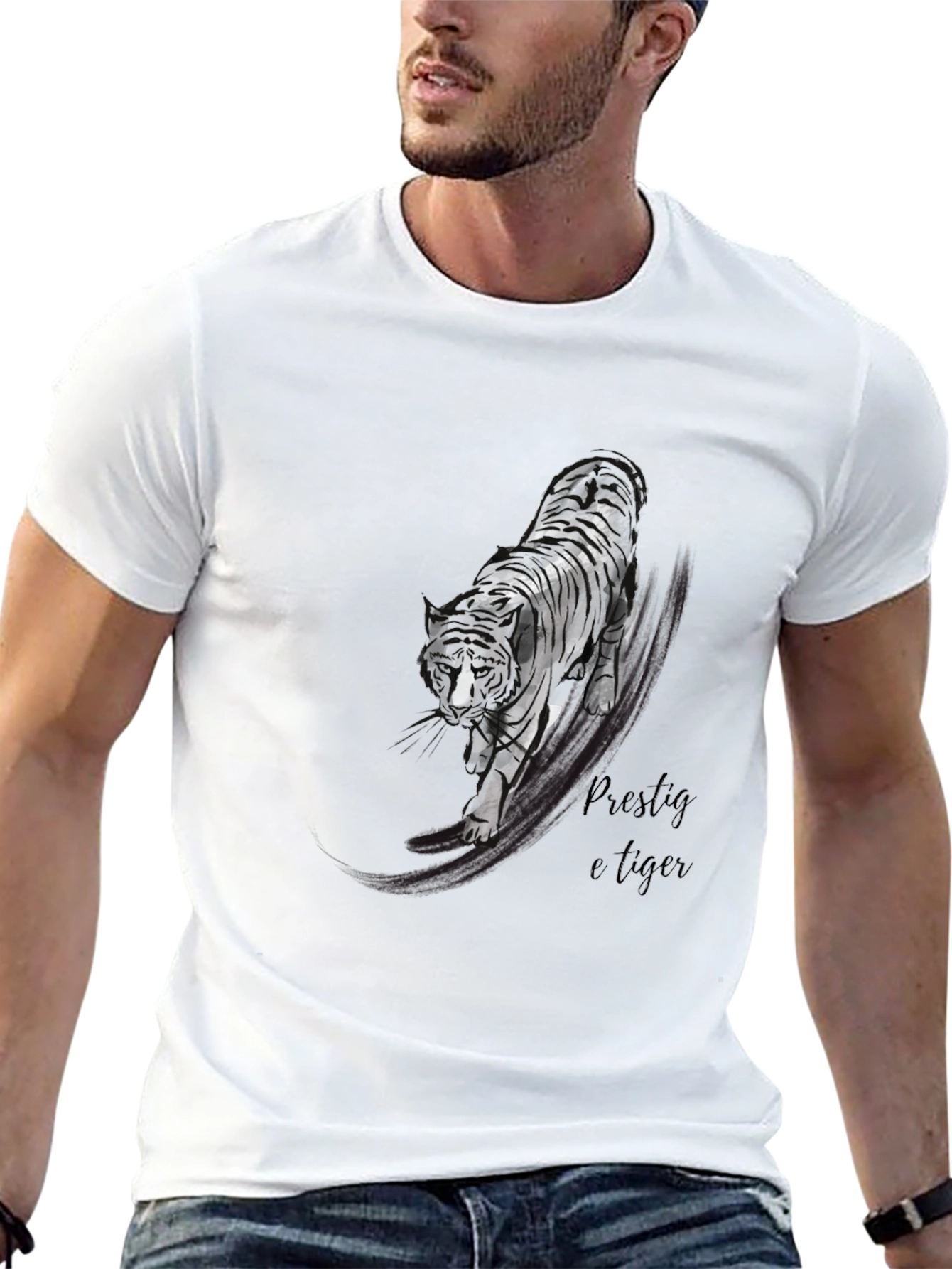 Black Tiger Graphic T-Shirt