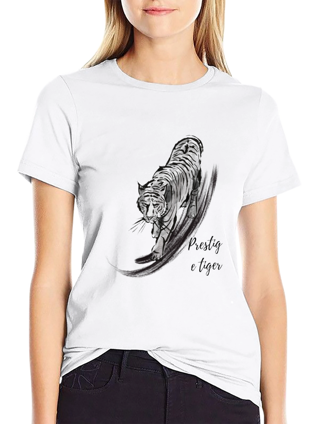 Black Tiger Graphic T-Shirt