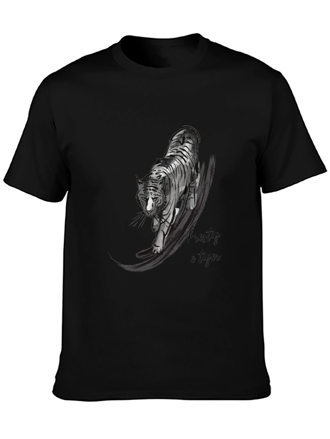 Black Tiger Graphic T-Shirt