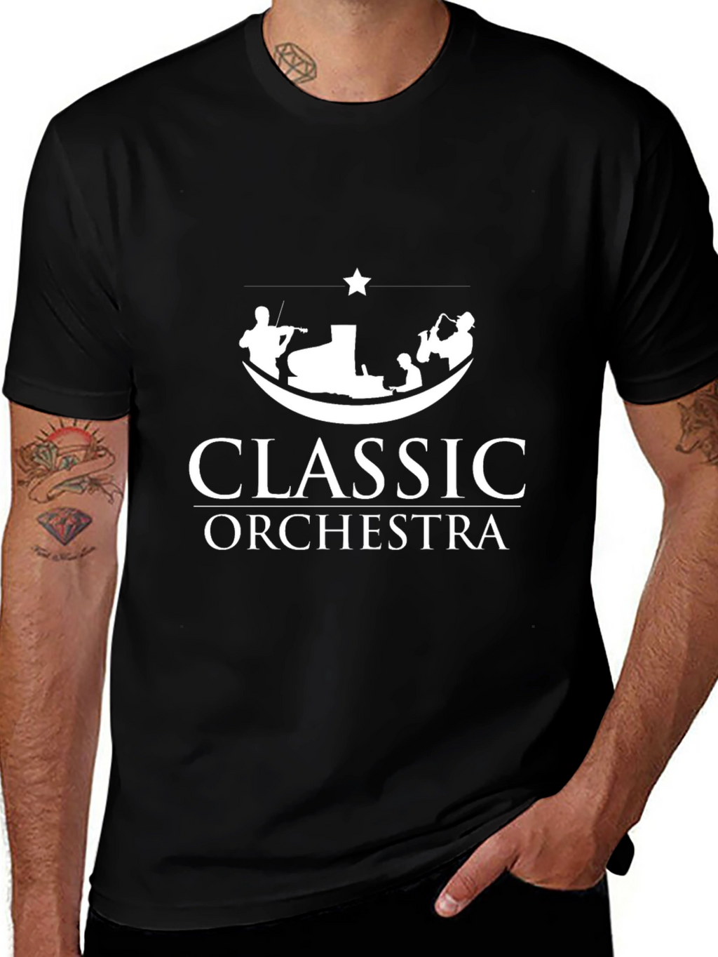 Classic Orchestra T-Shirt - Black Cotton Tee