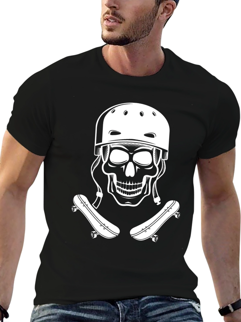 Skate Skull Tee - Cool Graphic T-Shirt