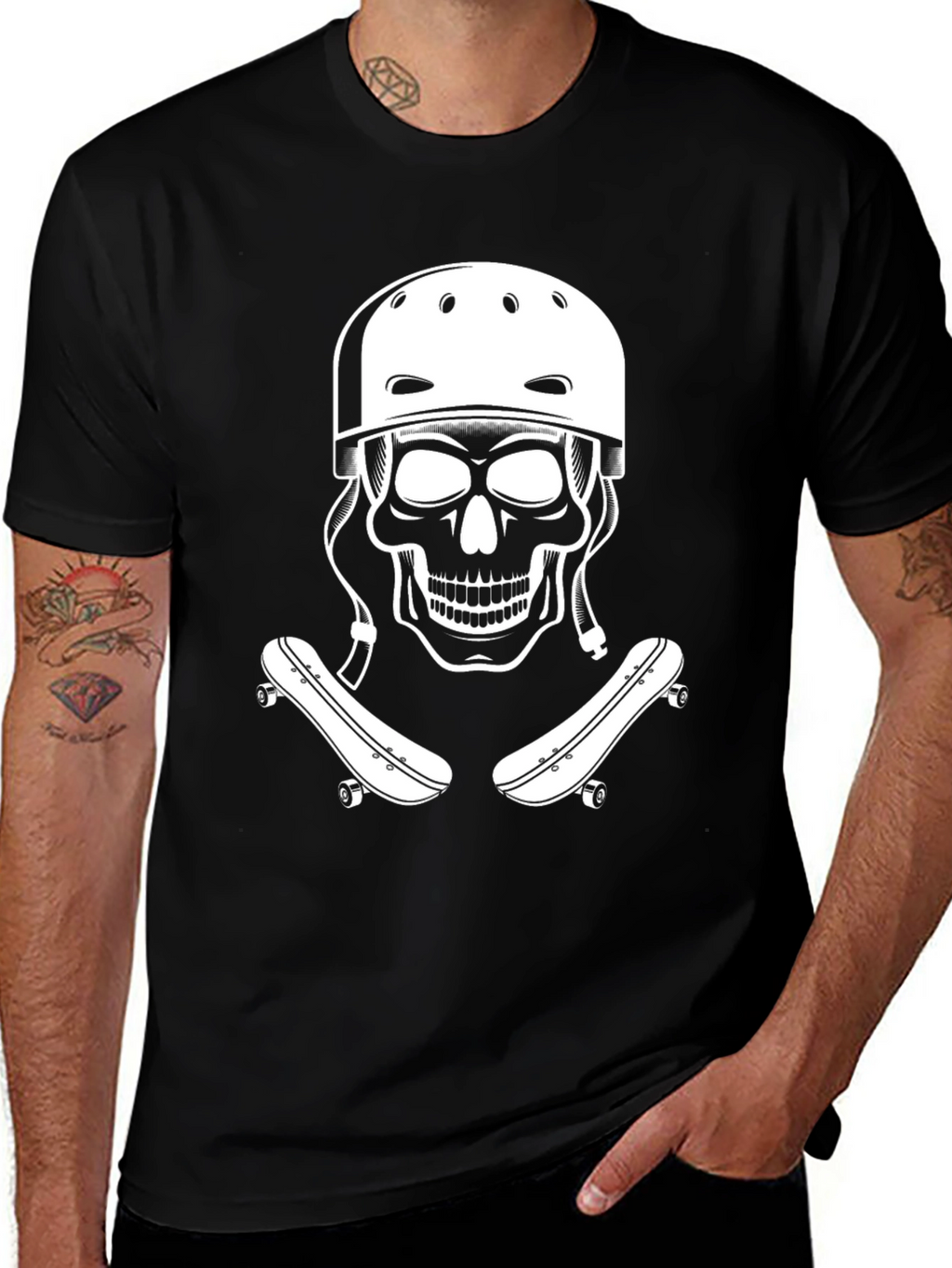Skate Skull Tee - Cool Graphic T-Shirt