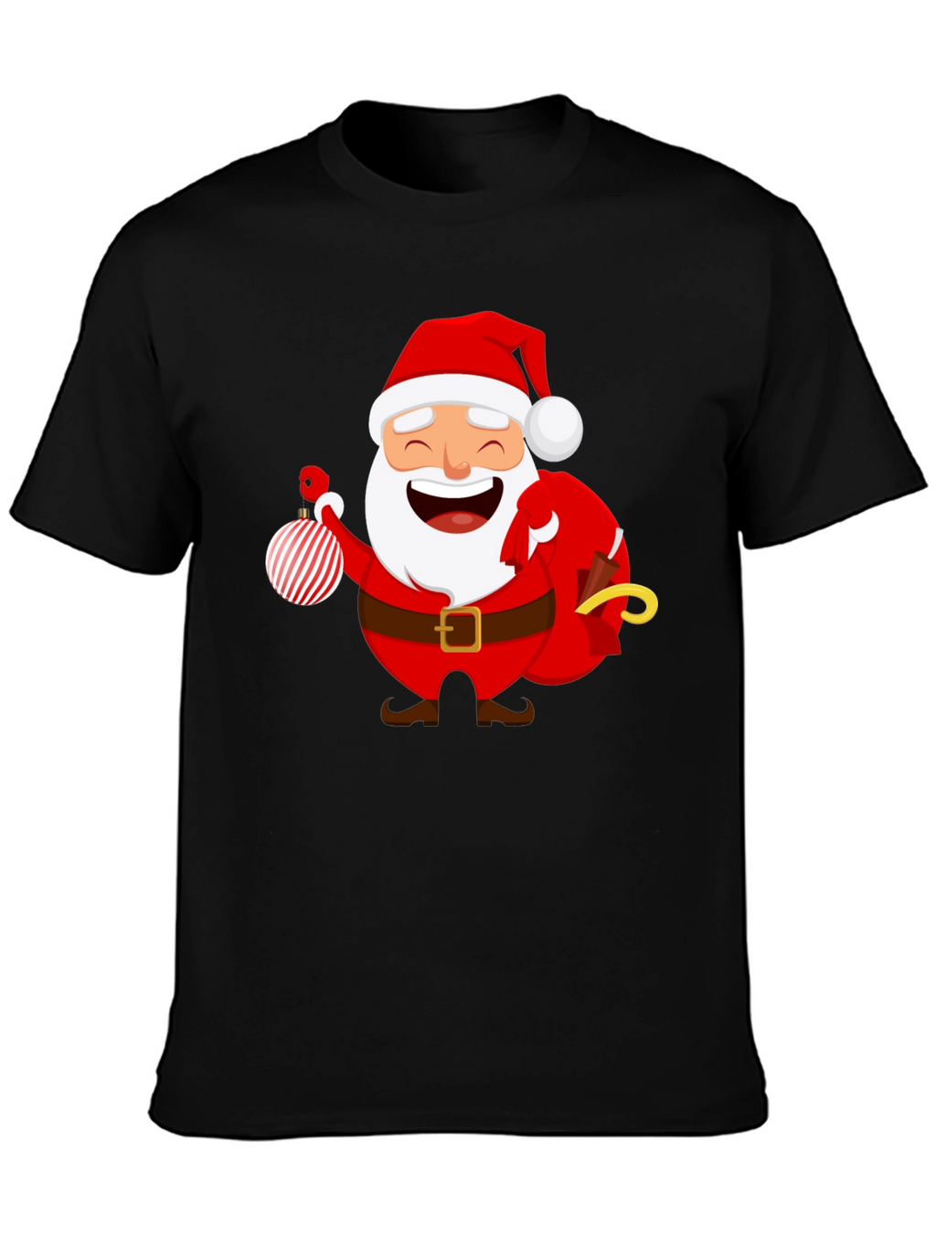 Festive Santa Graphic T-Shirt