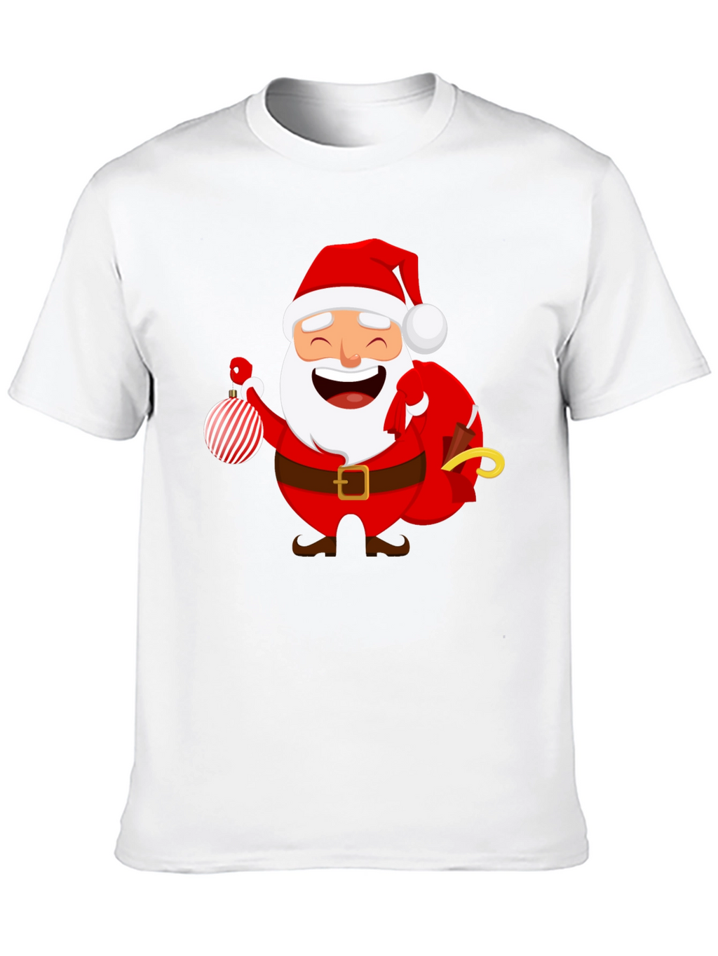 Festive Santa Graphic T-Shirt