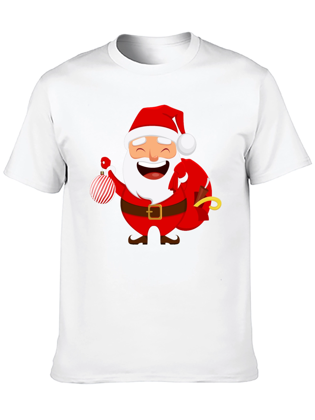 Festive Santa Graphic T-Shirt