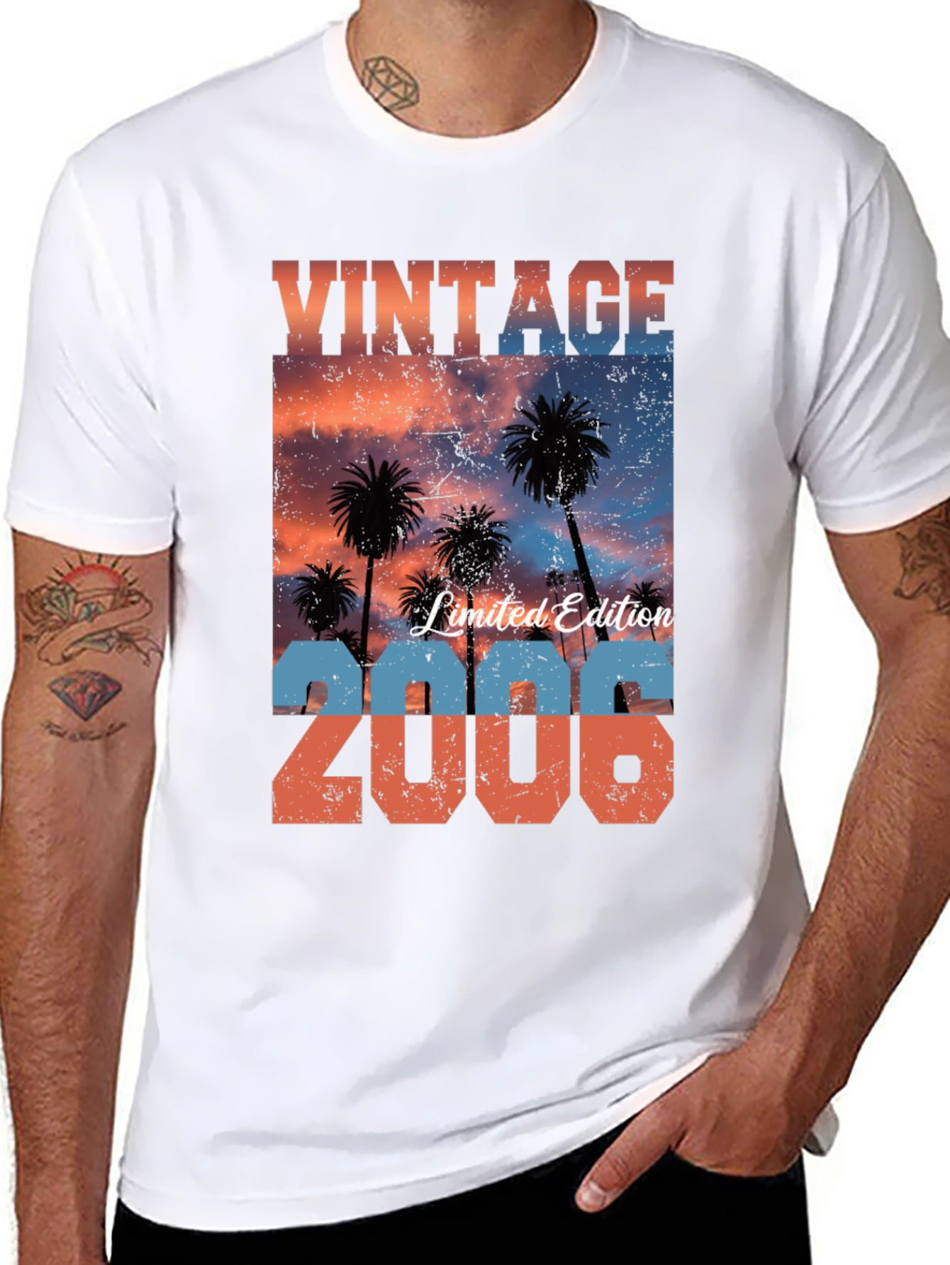 Vintage 2006 Limited Edition Palm Tree Graphic Tee