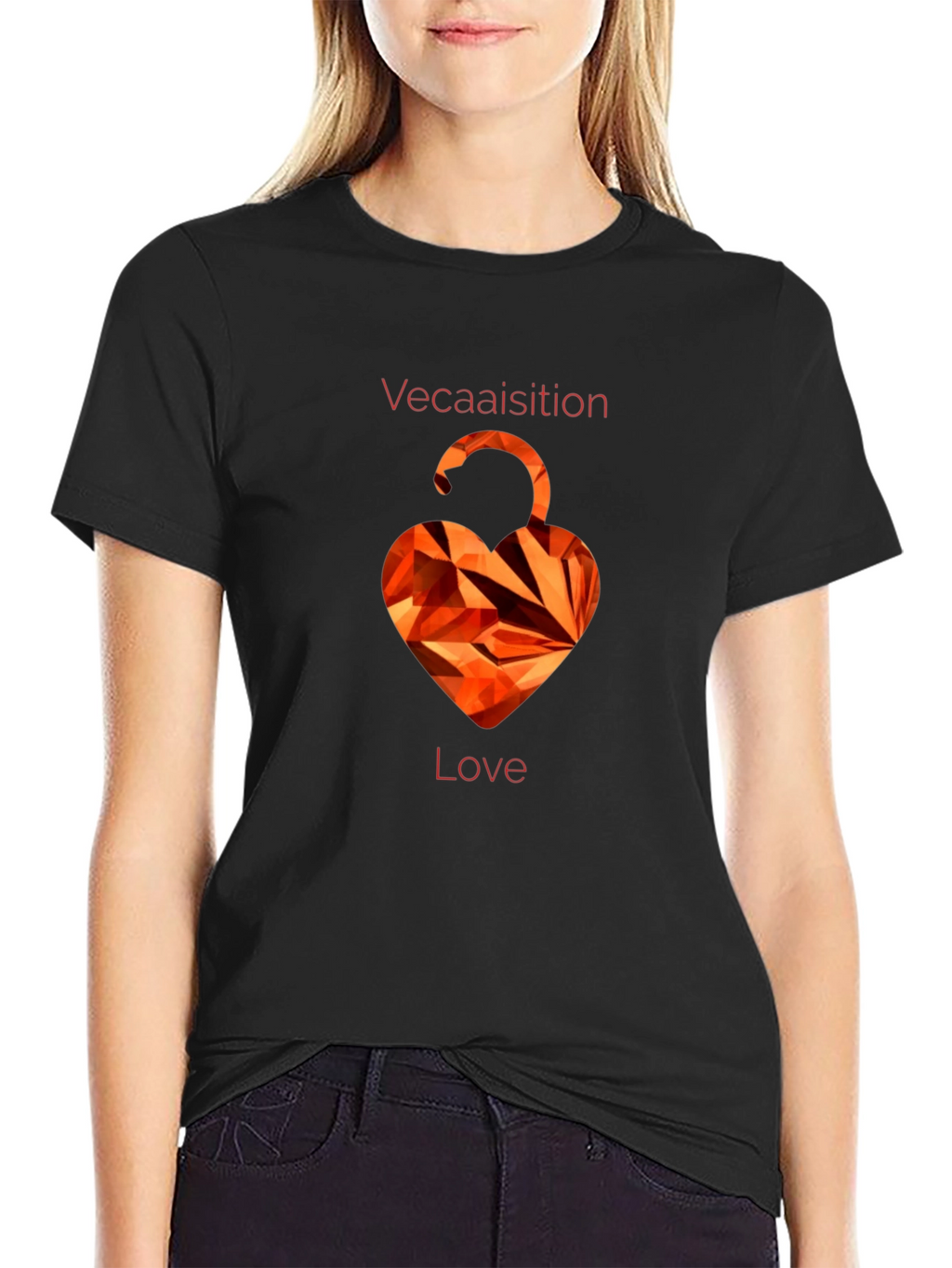 Heart Lock T-Shirt - VeCAAisition Love Graphic
