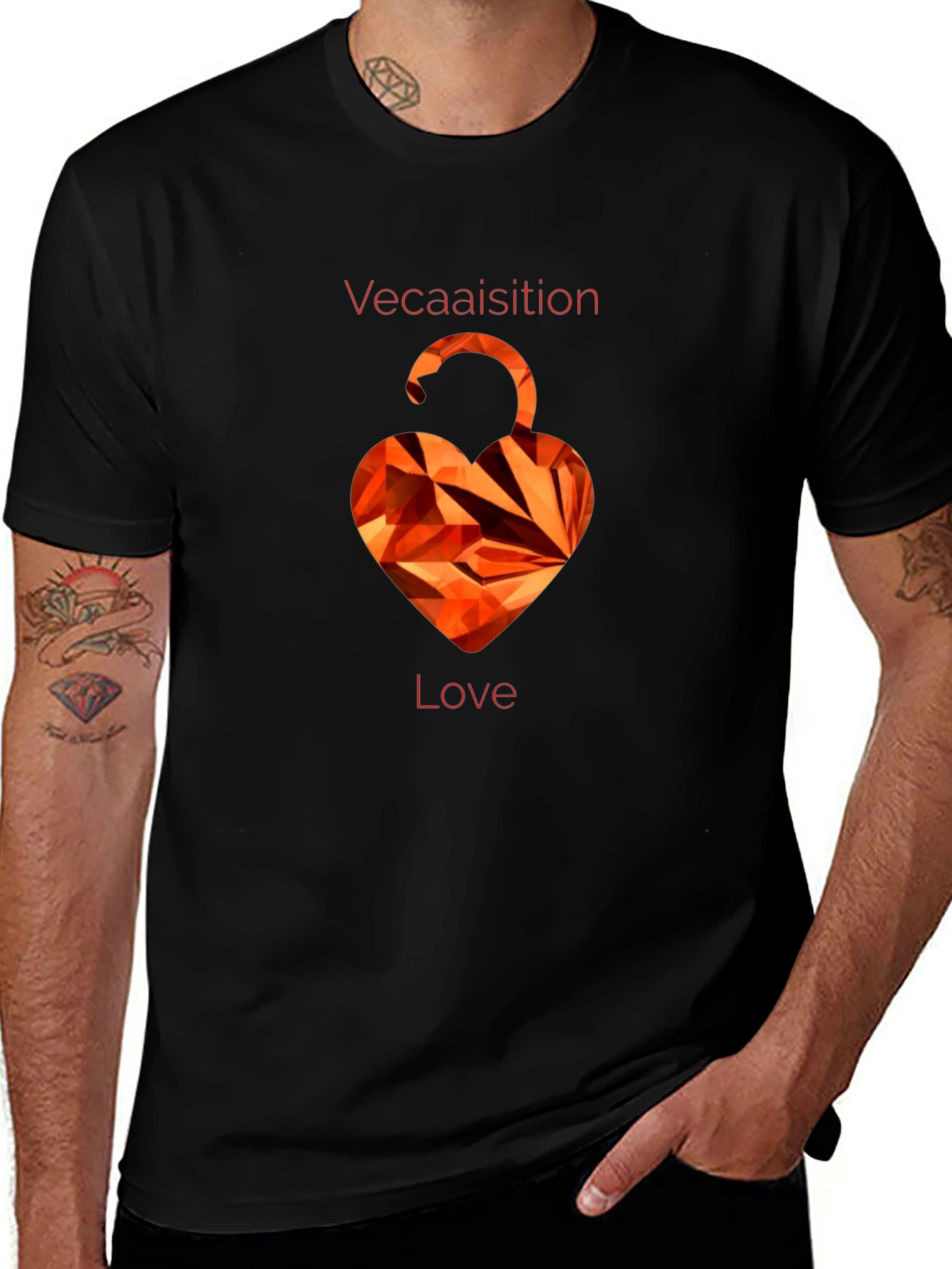 Heart Lock T-Shirt - VeCAAisition Love Graphic