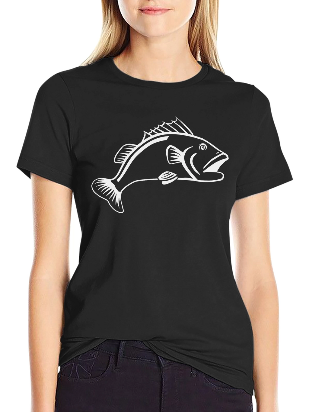 Black Fish Graphic Tee - Stylish Mens Shirt