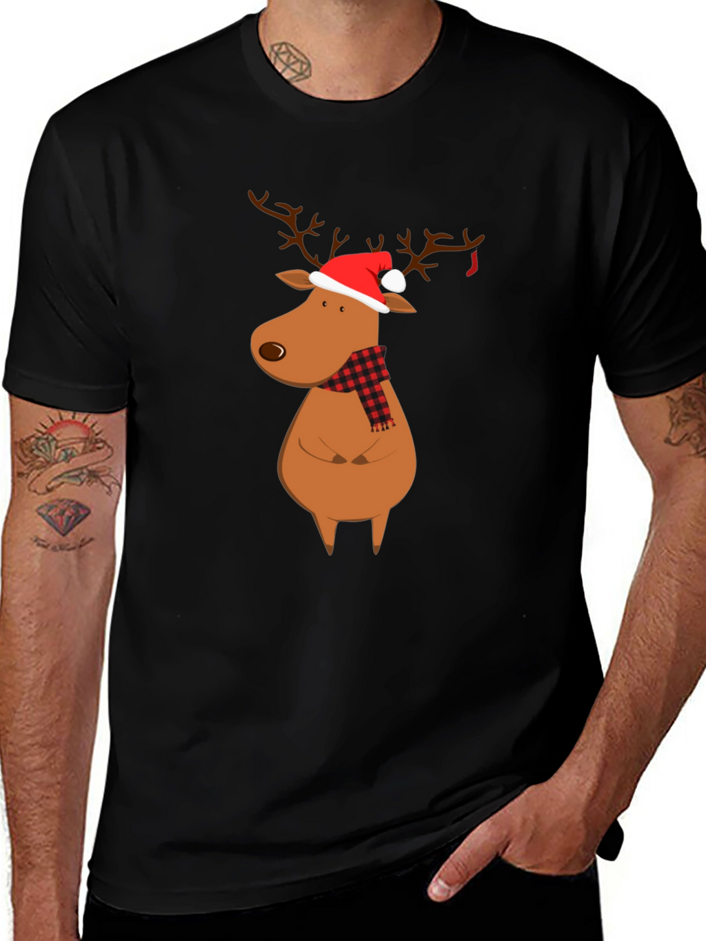 Christmas Reindeer Graphic Tee