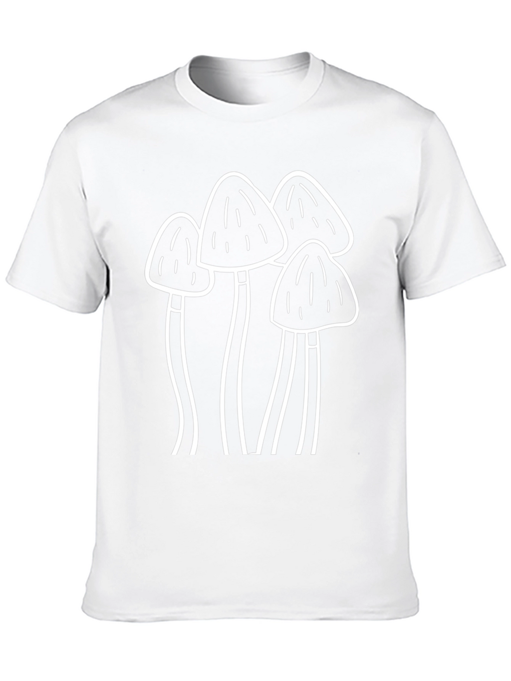 Mushroom Graphic Tee - Black Cotton Shirt