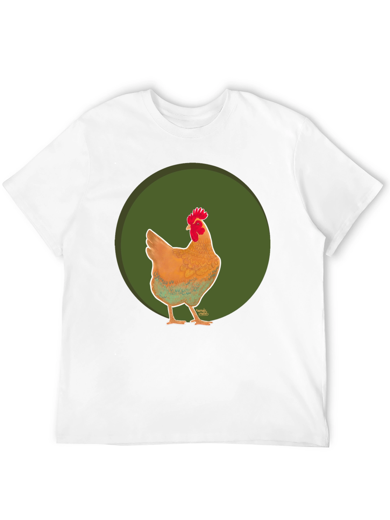 Chicken Graphic Tee - Casual Black T-Shirt