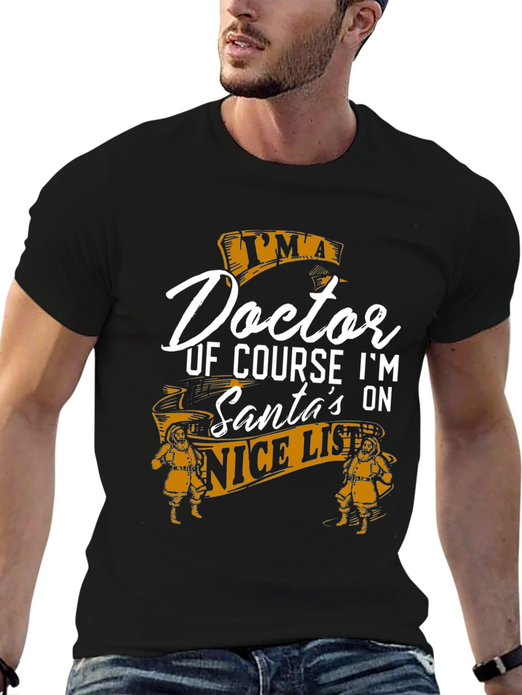 Doctor Santas Nice List Christmas T-Shirt