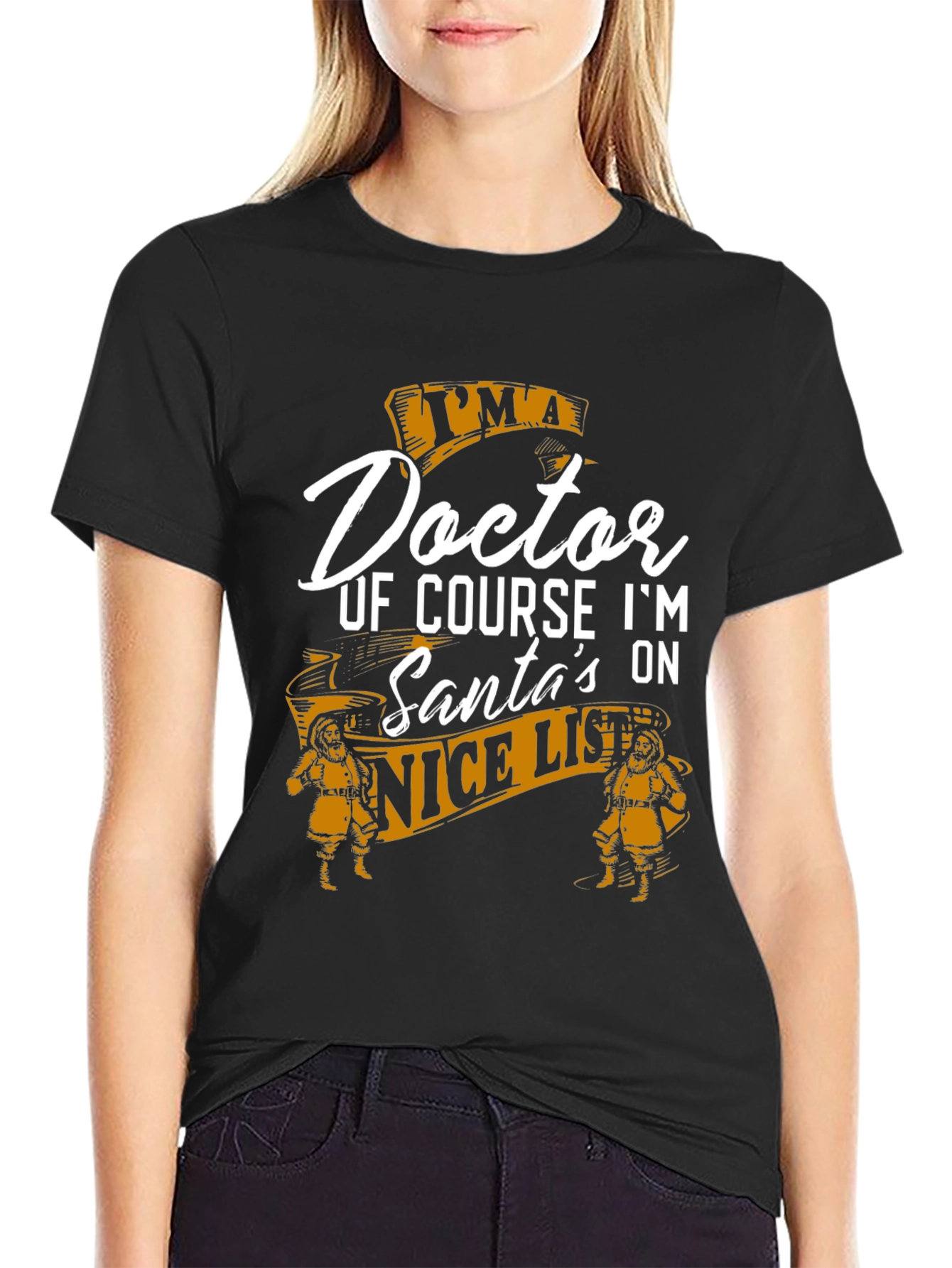 Doctor Santas Nice List Christmas T-Shirt