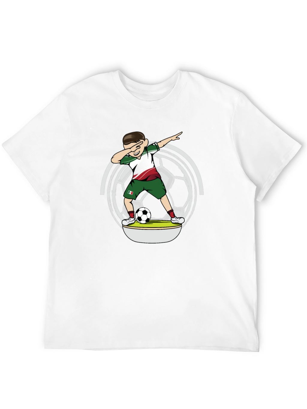 Dabbing Soccer Player T-Shirt - Mexico