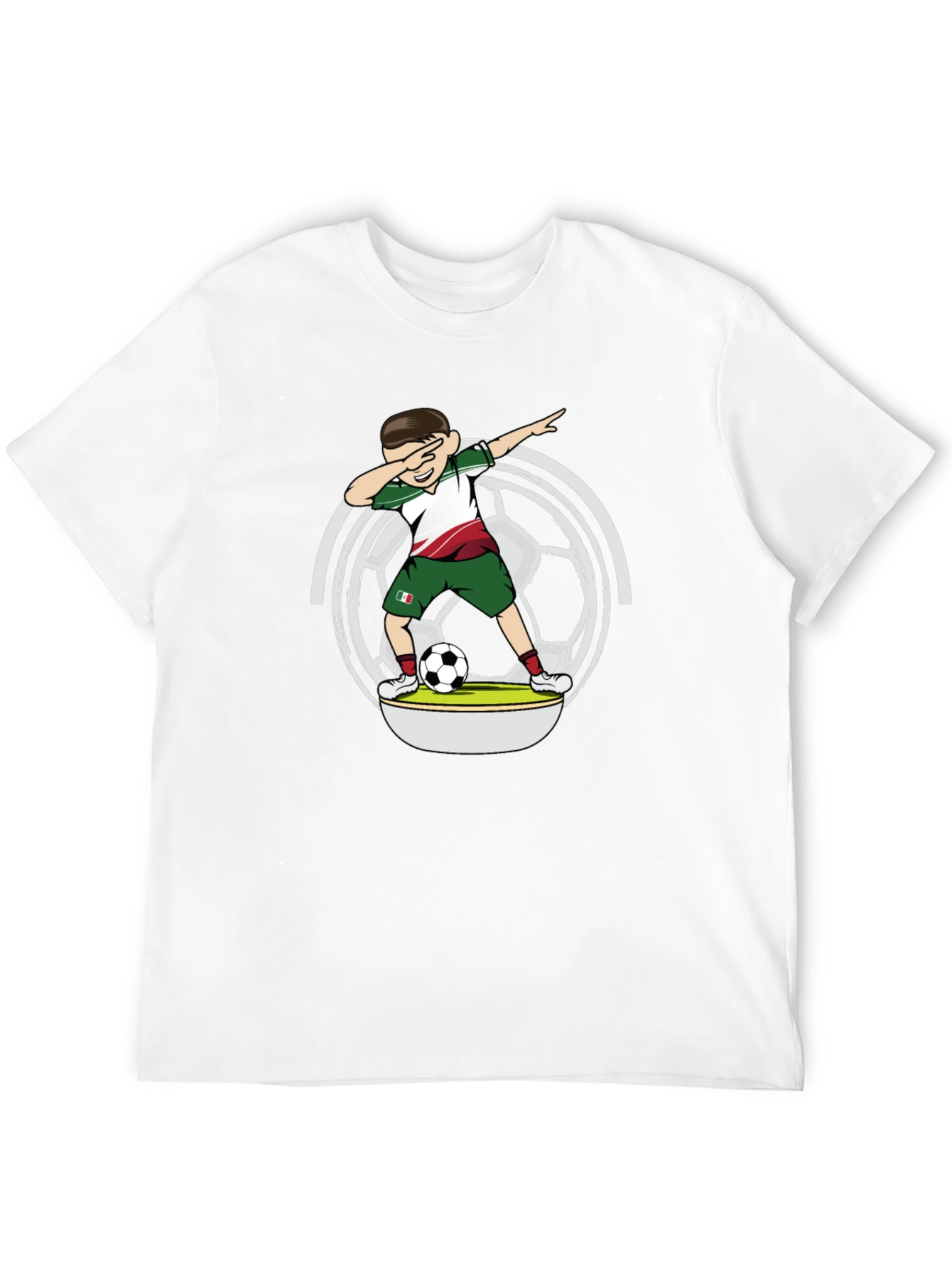 Dabbing Soccer Player T-Shirt - Mexico