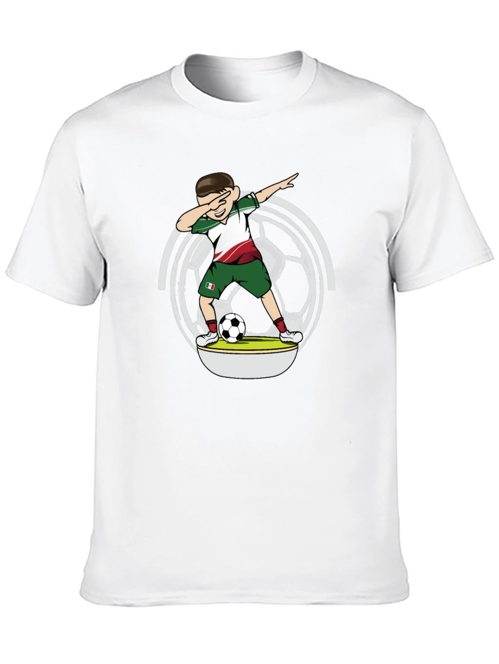 Dabbing Soccer Player T-Shirt - Mexico