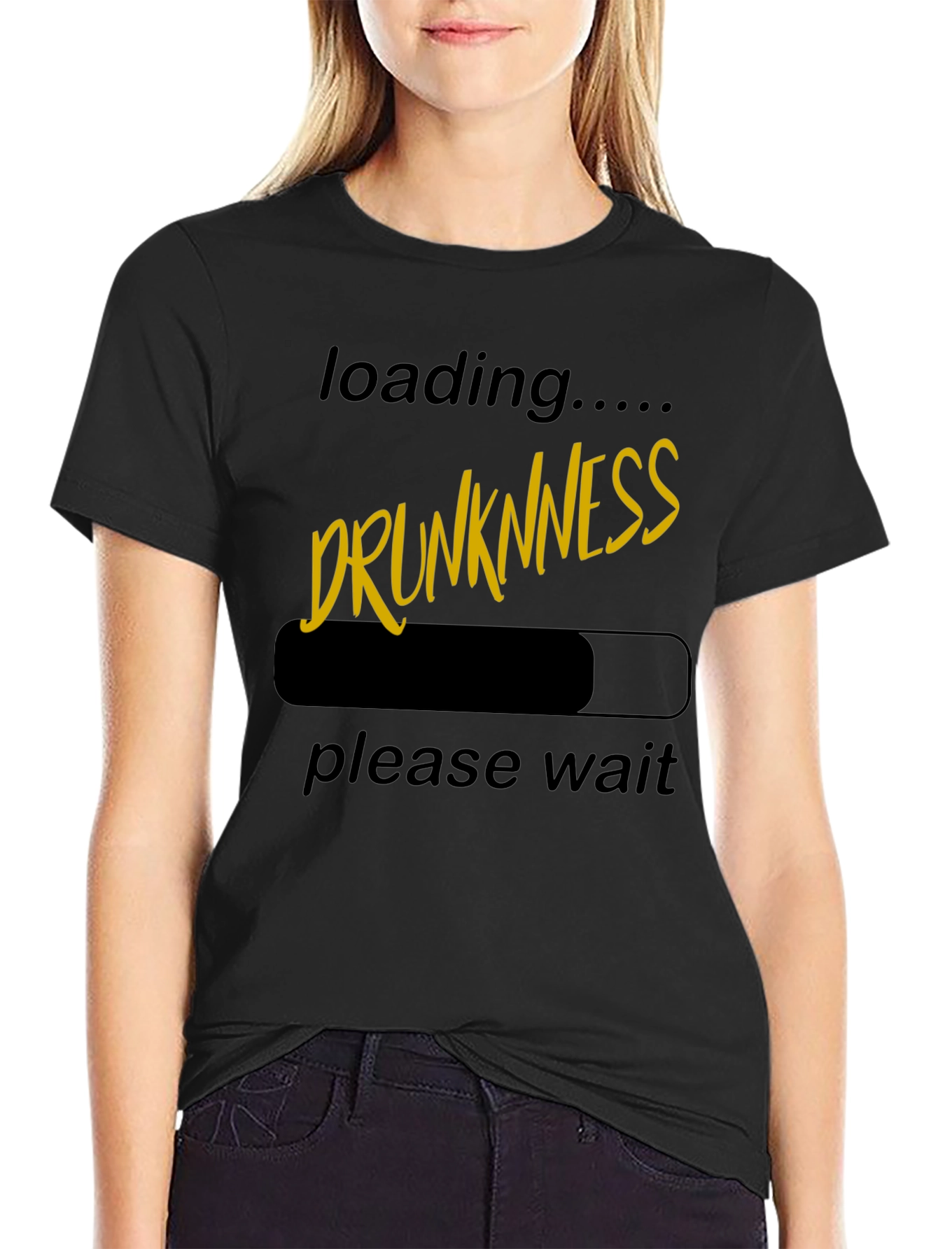 Drunkness Loading T-Shirt - Novelty Graphic Tee