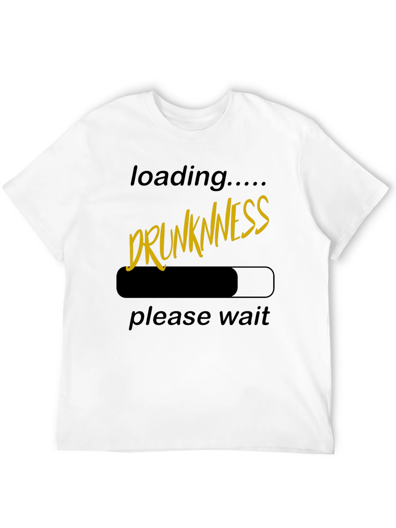 Drunkness Loading T-Shirt - Novelty Graphic Tee