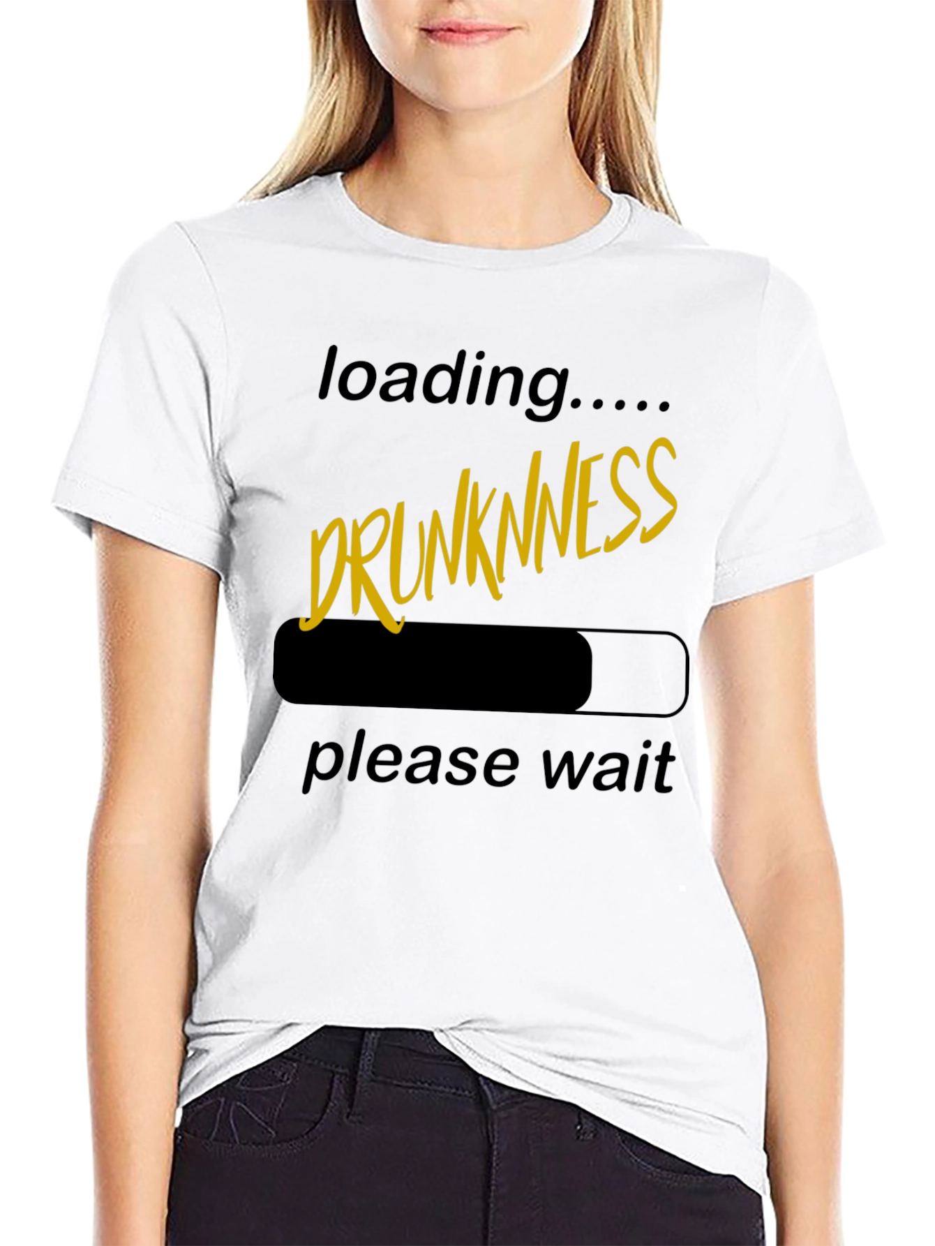Drunkness Loading T-Shirt - Novelty Graphic Tee