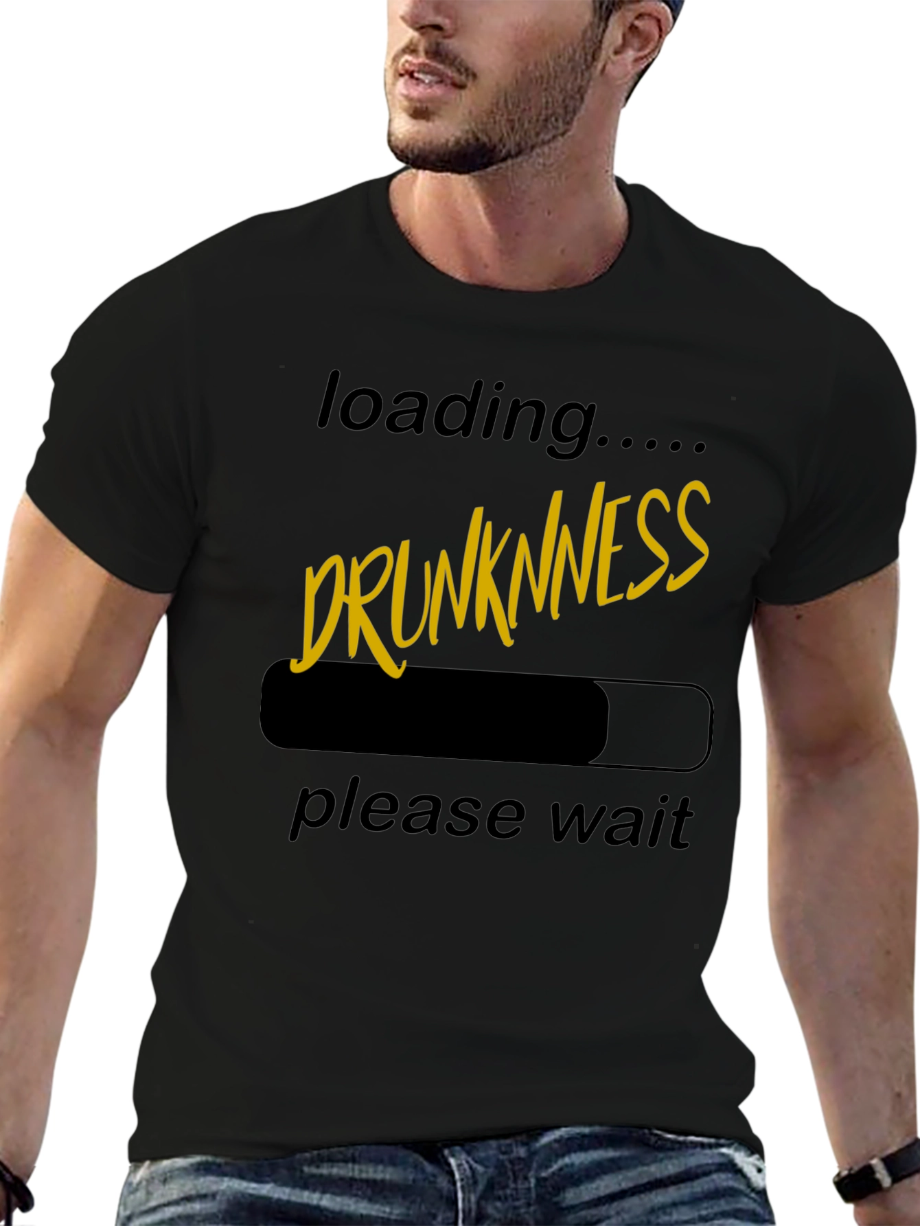 Drunkness Loading T-Shirt - Novelty Graphic Tee