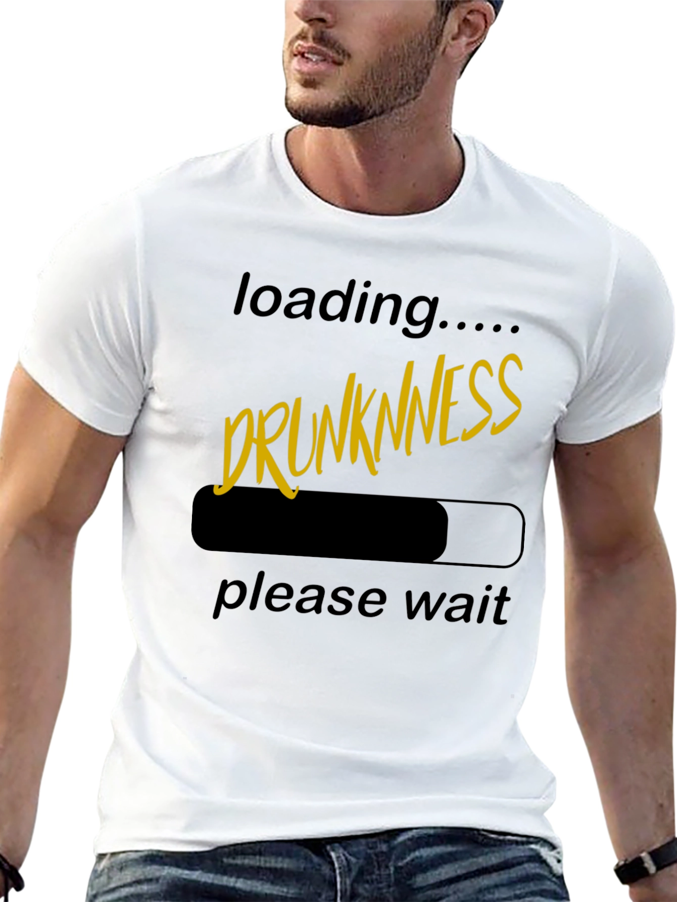 Drunkness Loading T-Shirt - Novelty Graphic Tee