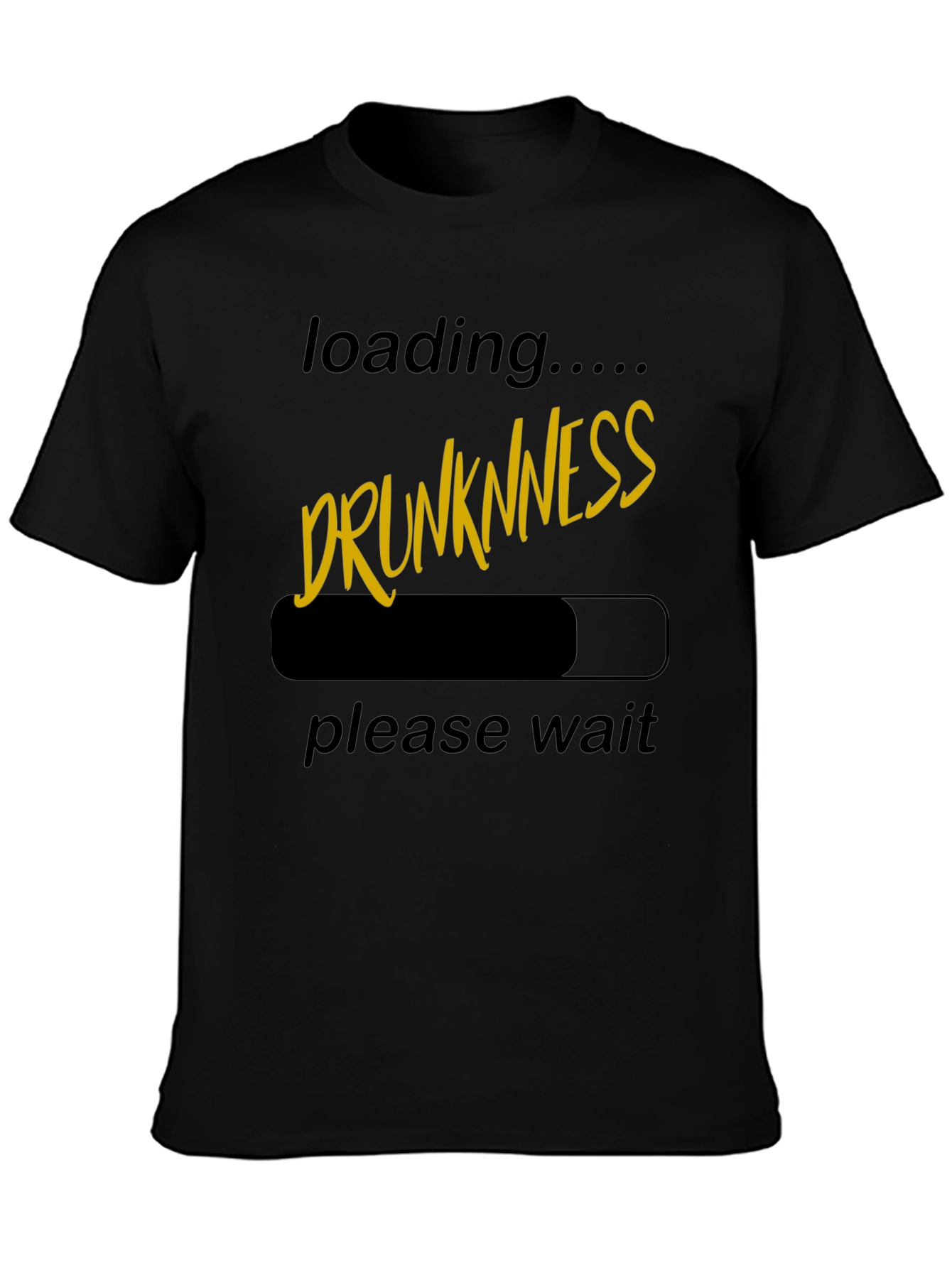 Drunkness Loading T-Shirt - Novelty Graphic Tee