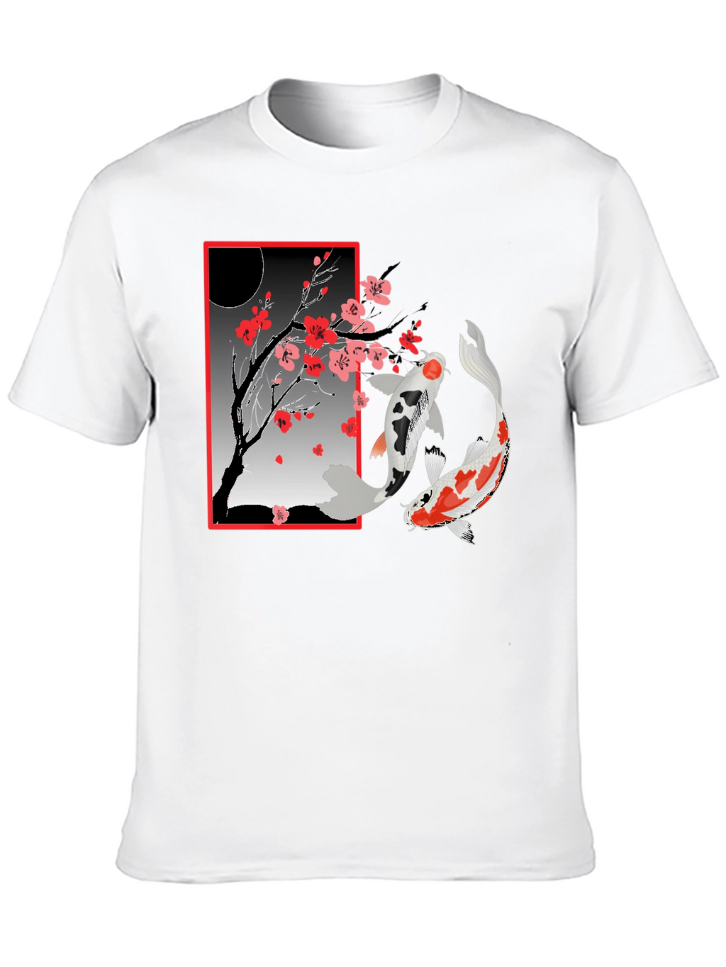 Koi Fish Cherry Blossom T-Shirt