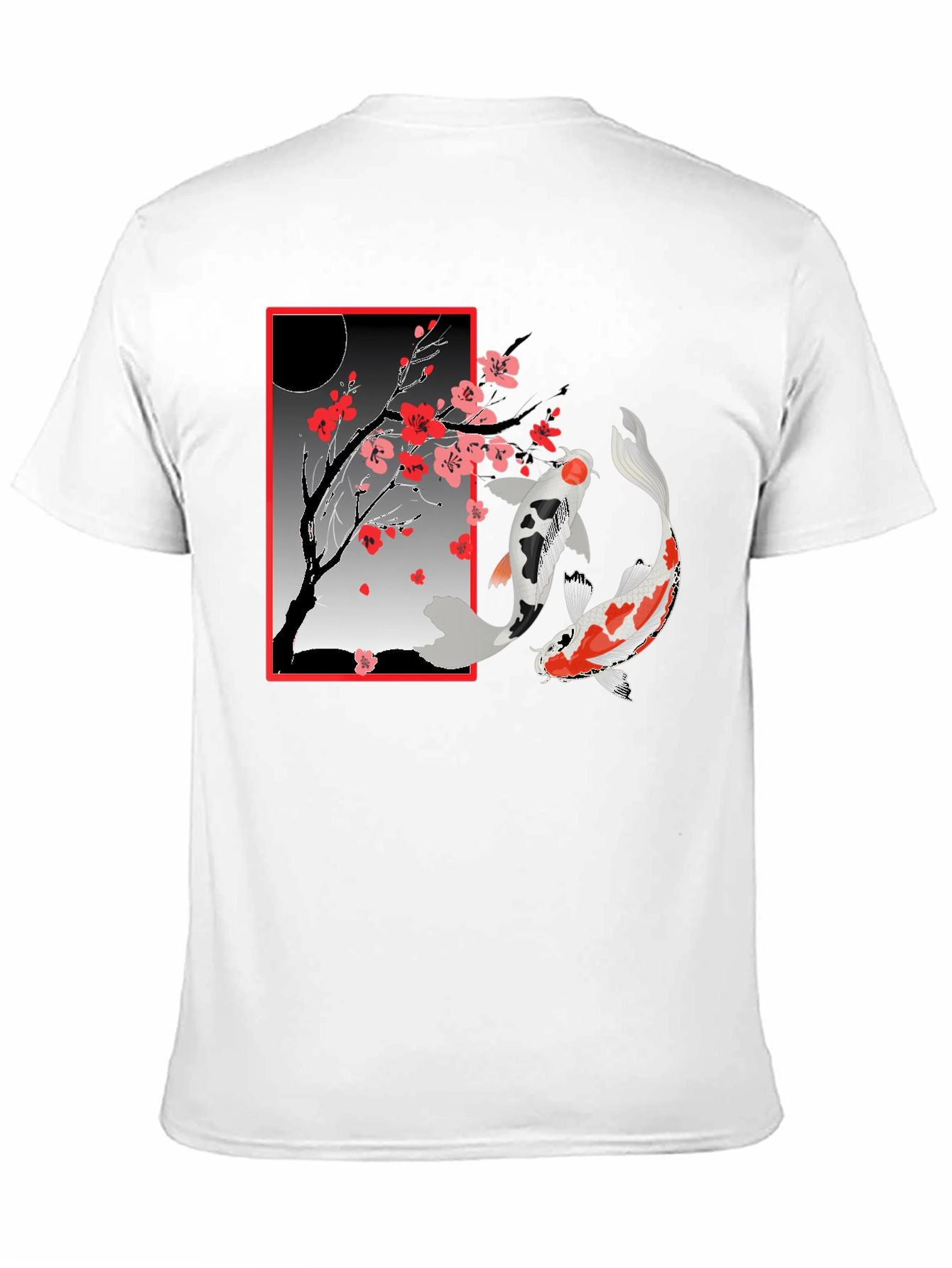 Koi Fish Cherry Blossom T-Shirt