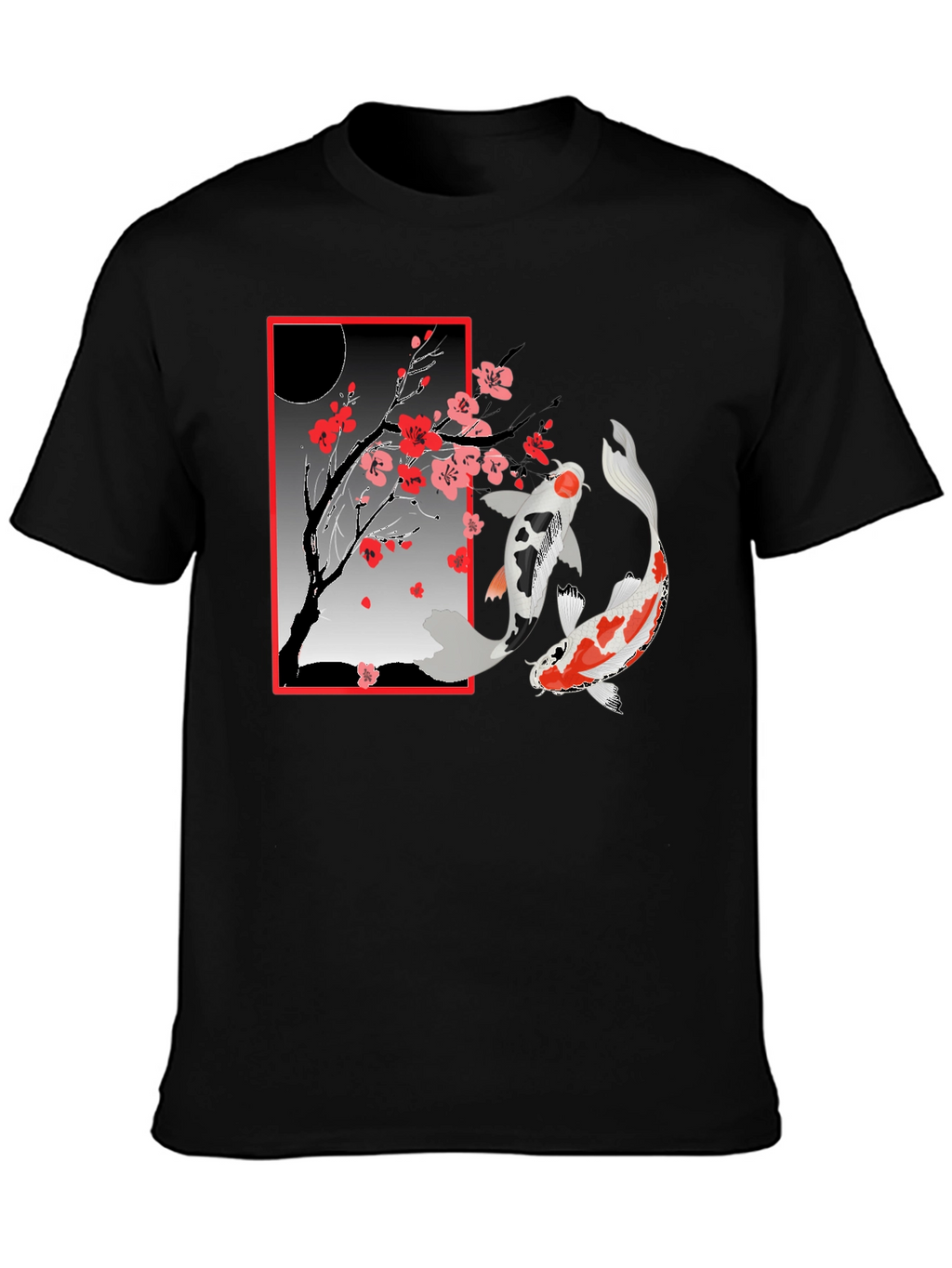 Koi Fish Cherry Blossom T-Shirt