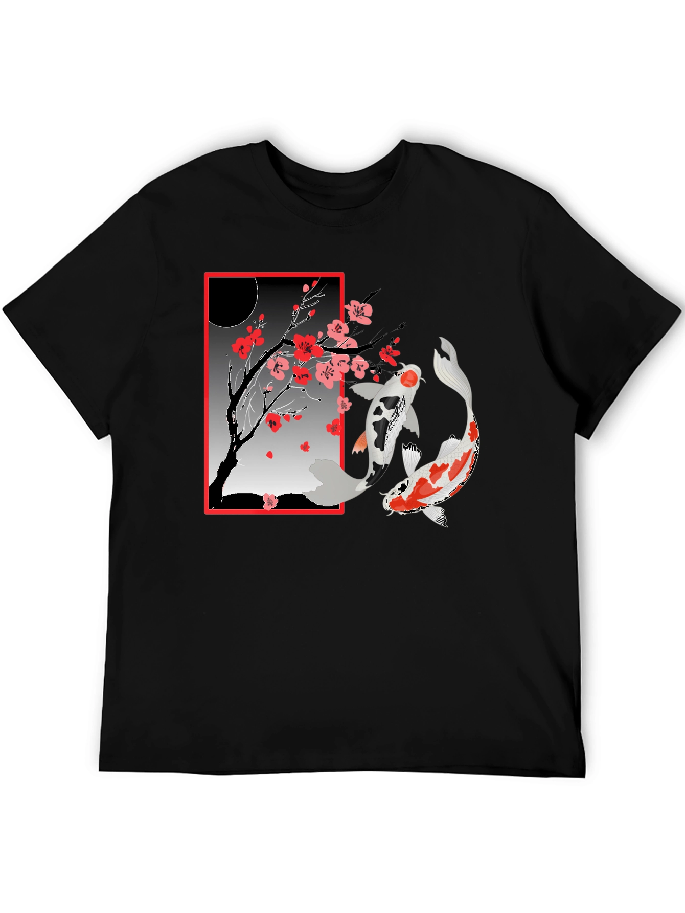 Koi Fish Cherry Blossom T-Shirt