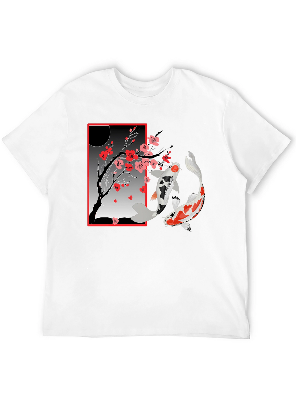 Koi Fish Cherry Blossom T-Shirt