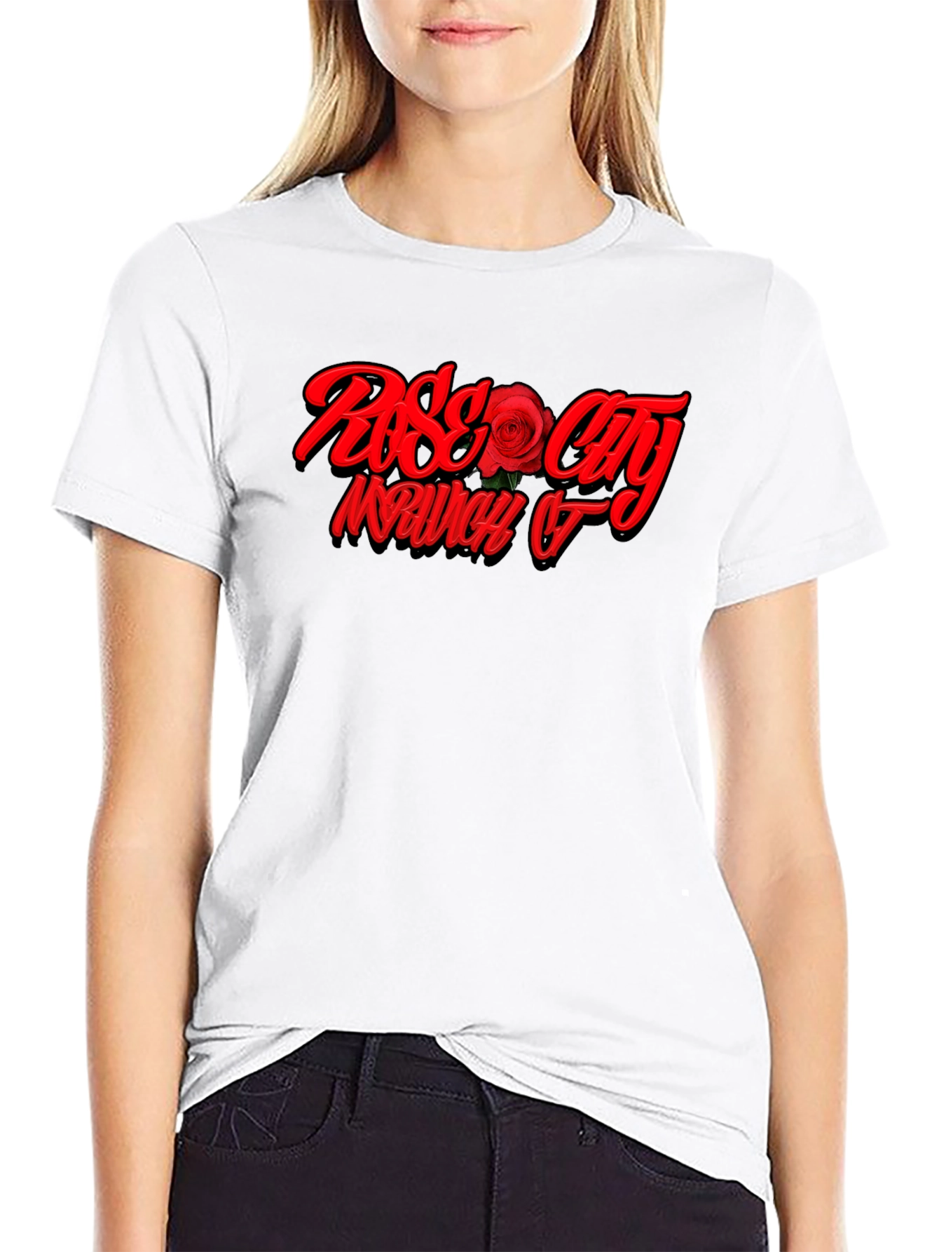 Rose City Graphic Black T-Shirt