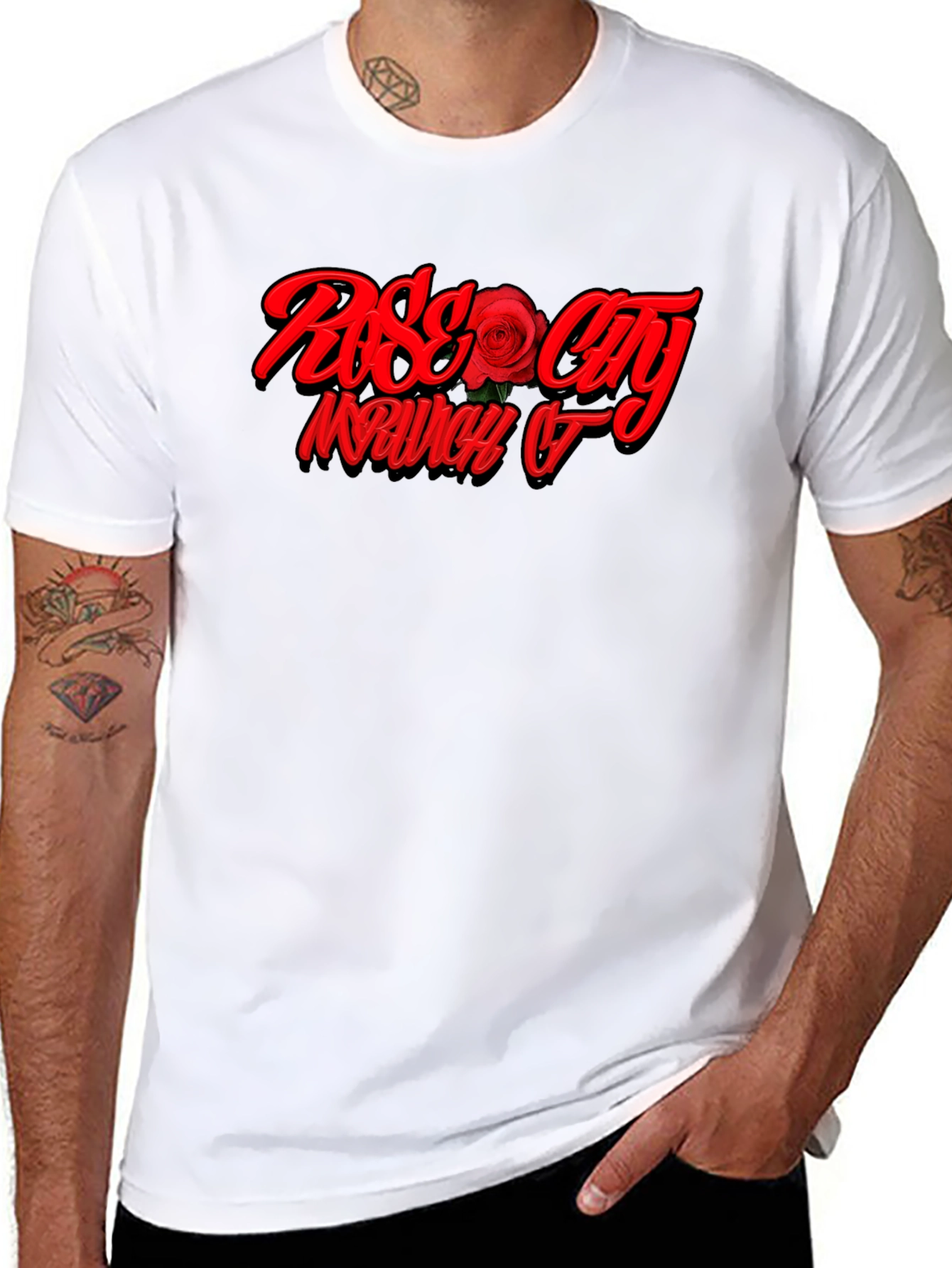 Rose City Graphic Black T-Shirt
