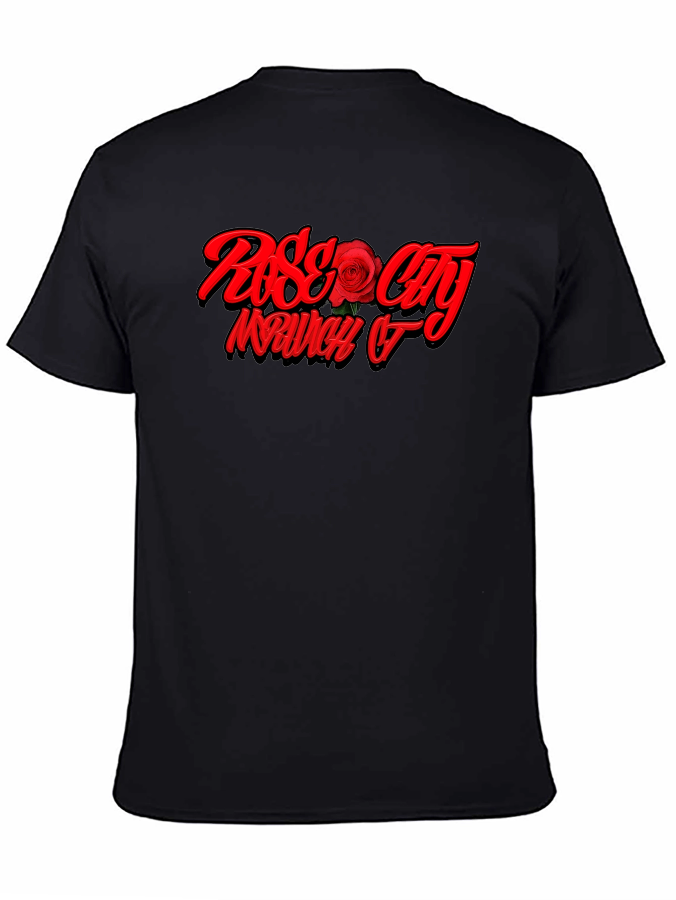 Rose City Graphic Black T-Shirt