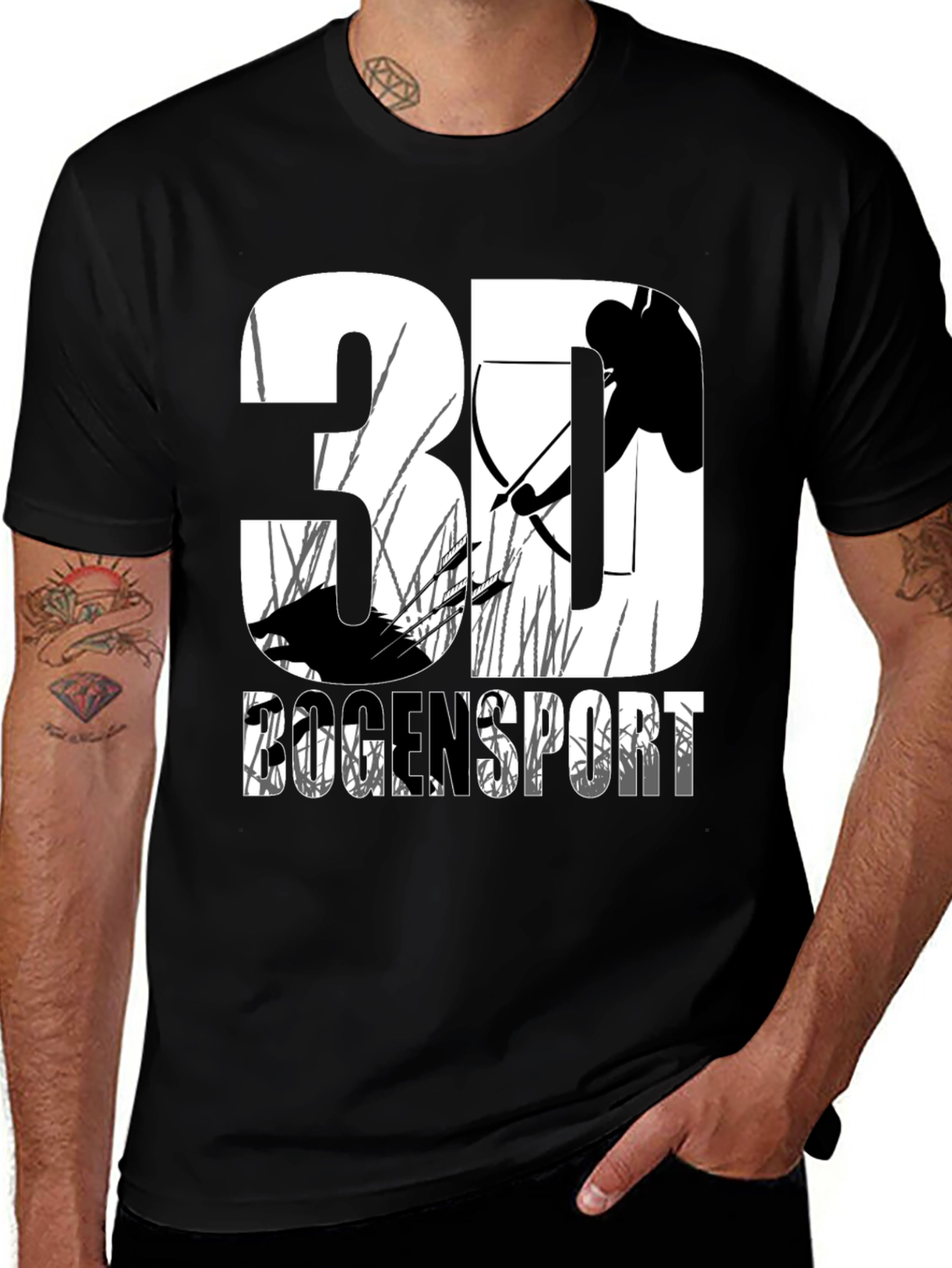 3D Archery T-Shirt - Bow Hunting Sportswear Tee