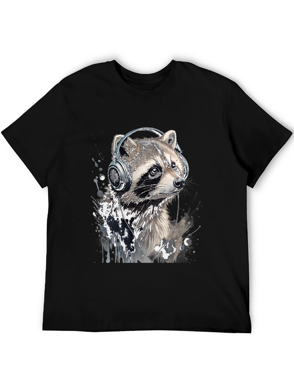 Raccoon DJ Graphic Tee