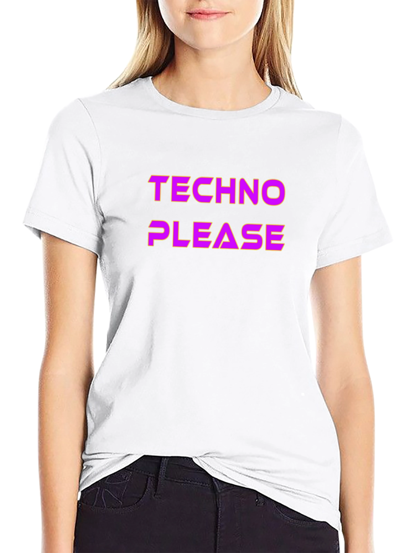 Techno Please Graphic T-Shirt - Music Rave Party Tee