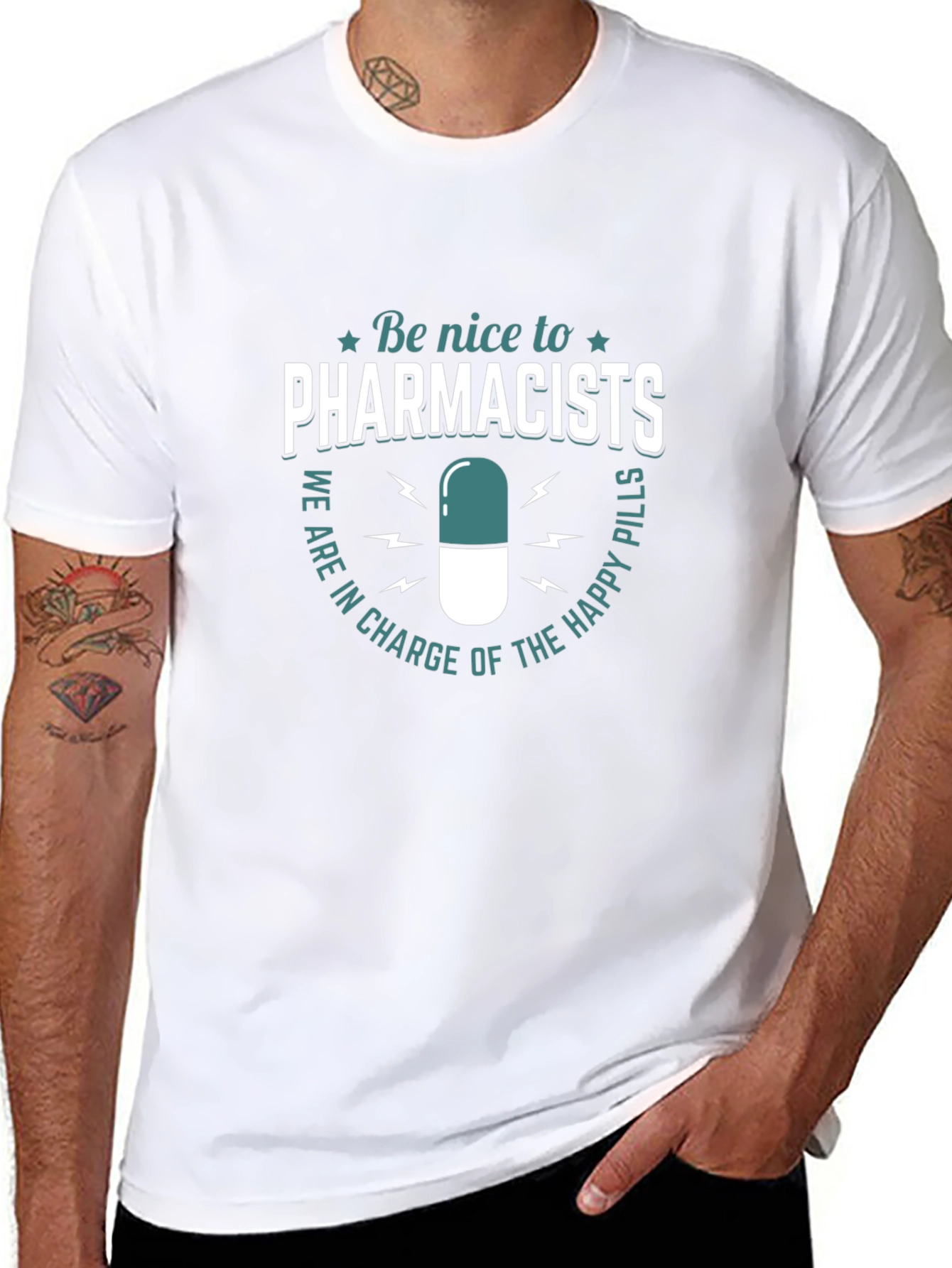 Funny Pharmacist T-Shirt - Be Nice to Pharmacists Tee