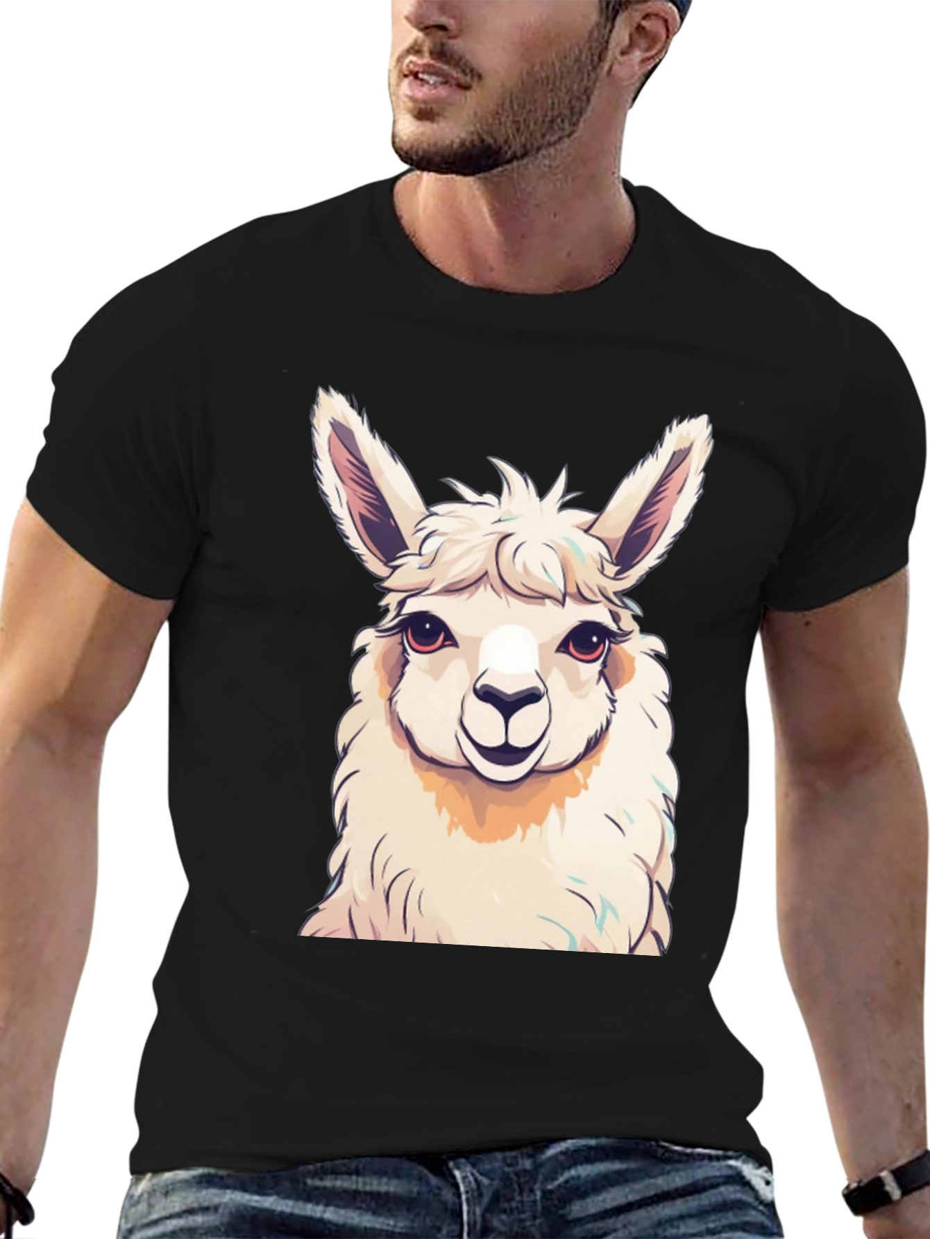 Llama Graphic T-Shirt - Trendy Animal Tee