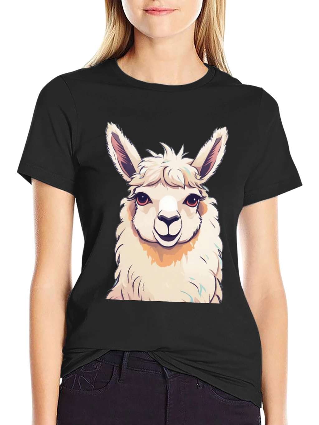 Llama Graphic T-Shirt - Trendy Animal Tee