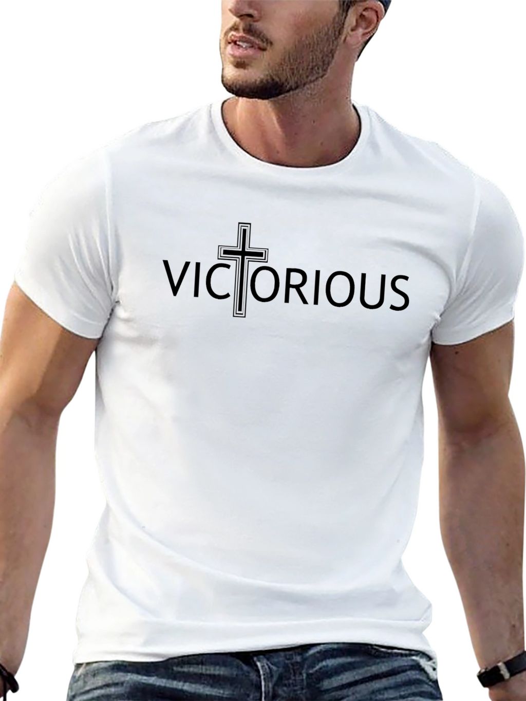 Victorious Cross Graphic T-Shirt